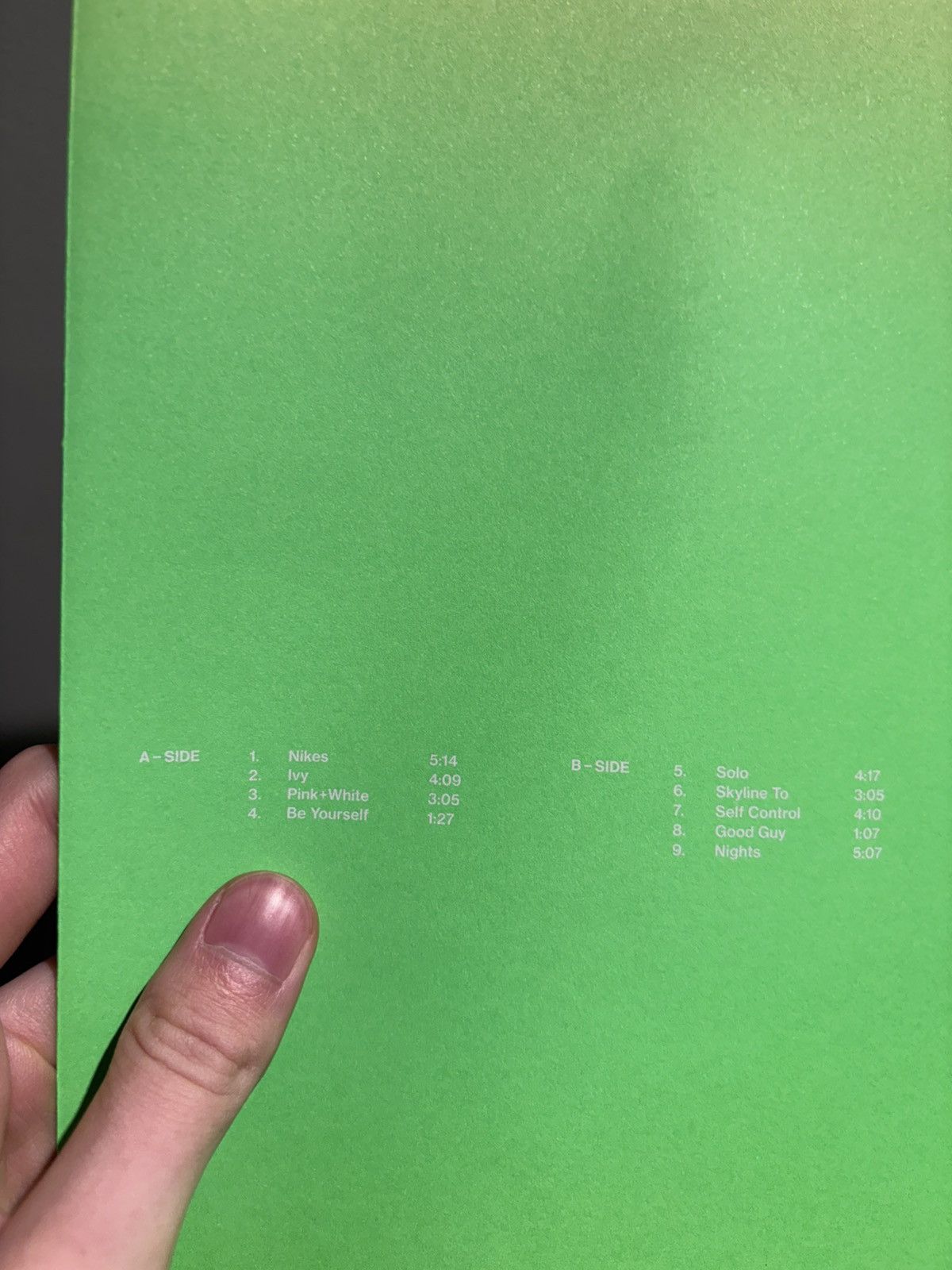 Frank Ocean Frank ocean Blond lyric poster Size ONE SIZE - 4 Thumbnail