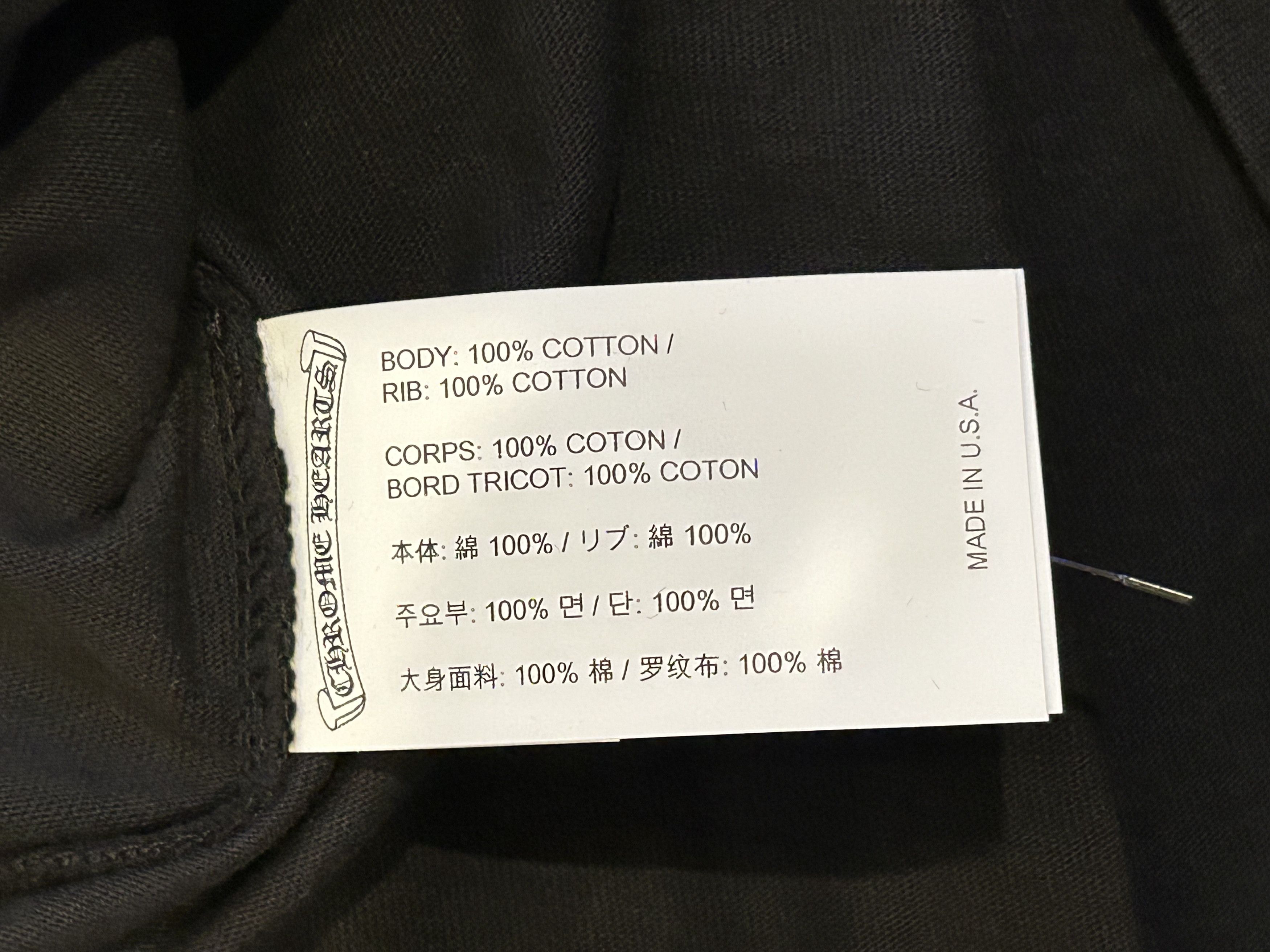 Chrome Hearts Chrome Hearts Flocked CH Hollywood Triple Cross LS Tee Size M / US 6-8 / IT 42-44 - 5 Thumbnail