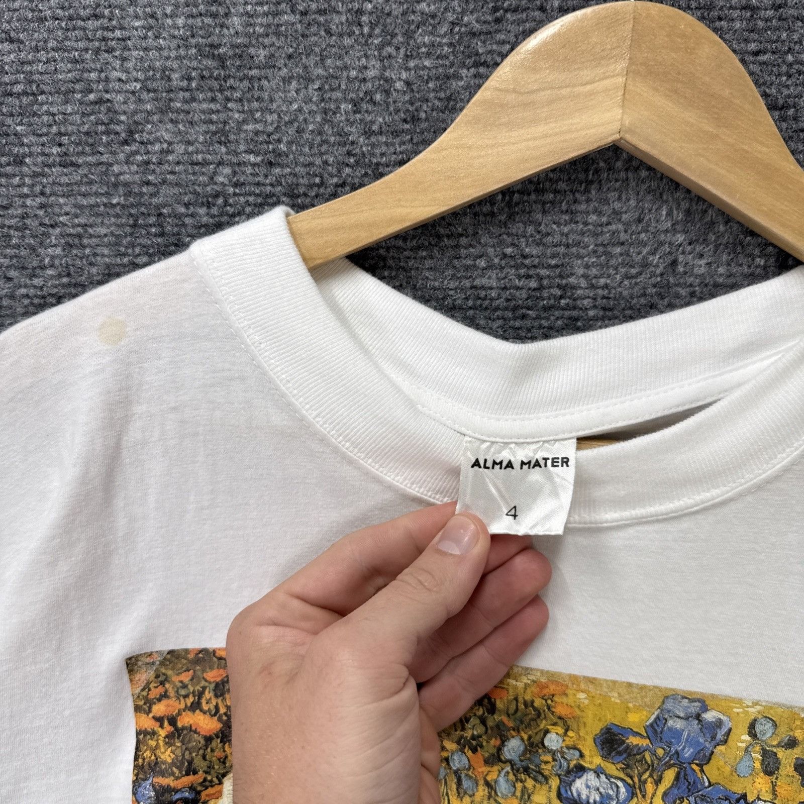Arts & Science Vintage Vincent Van High Shirt Mens 2XL White 90s Garden Of Size US XXL / EU 58 / 5 - 4 Thumbnail