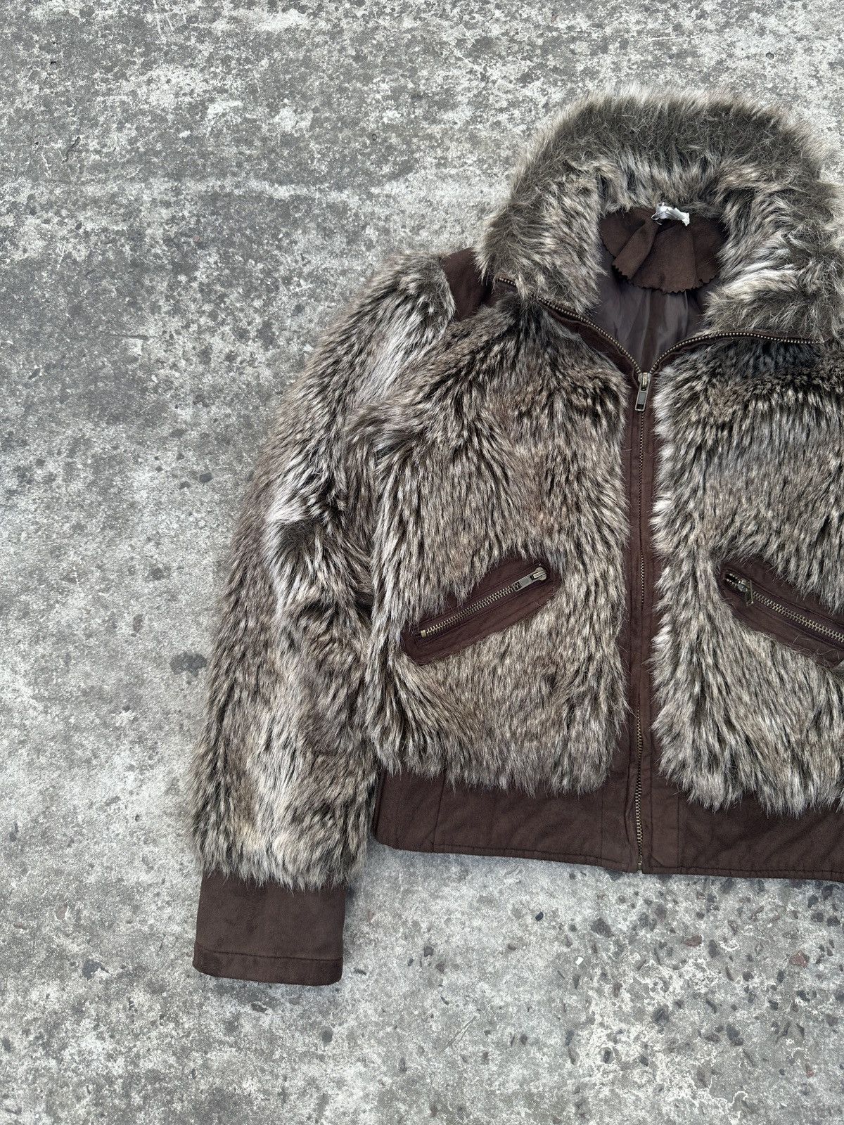 Other Y2K Vintage Fur Jacket Mohair Streetwear Opium Alt Rare VTg Size S / US 4 / IT 40 - 2 Thumbnail