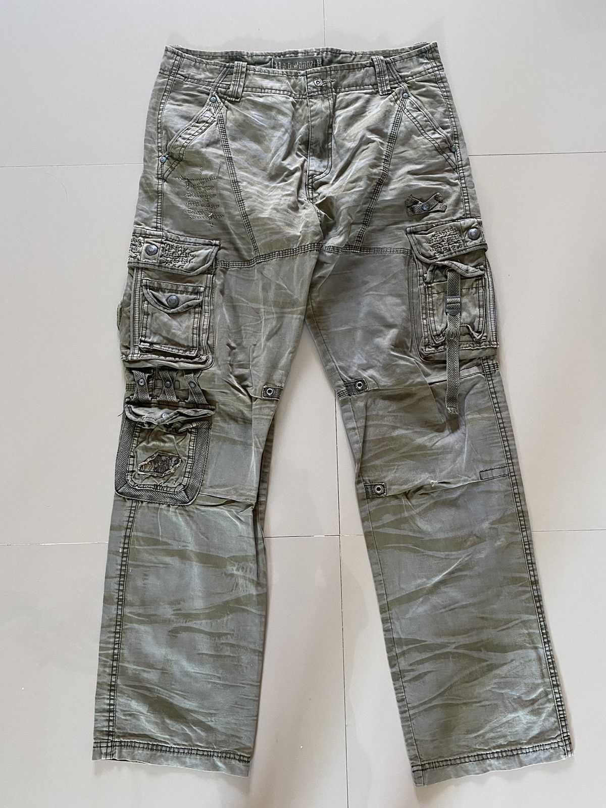Hysteric Glamour Rare Design Multi Pocket Tactical Denim Pants Size US 36 / EU 52 - 1 Thumbnail