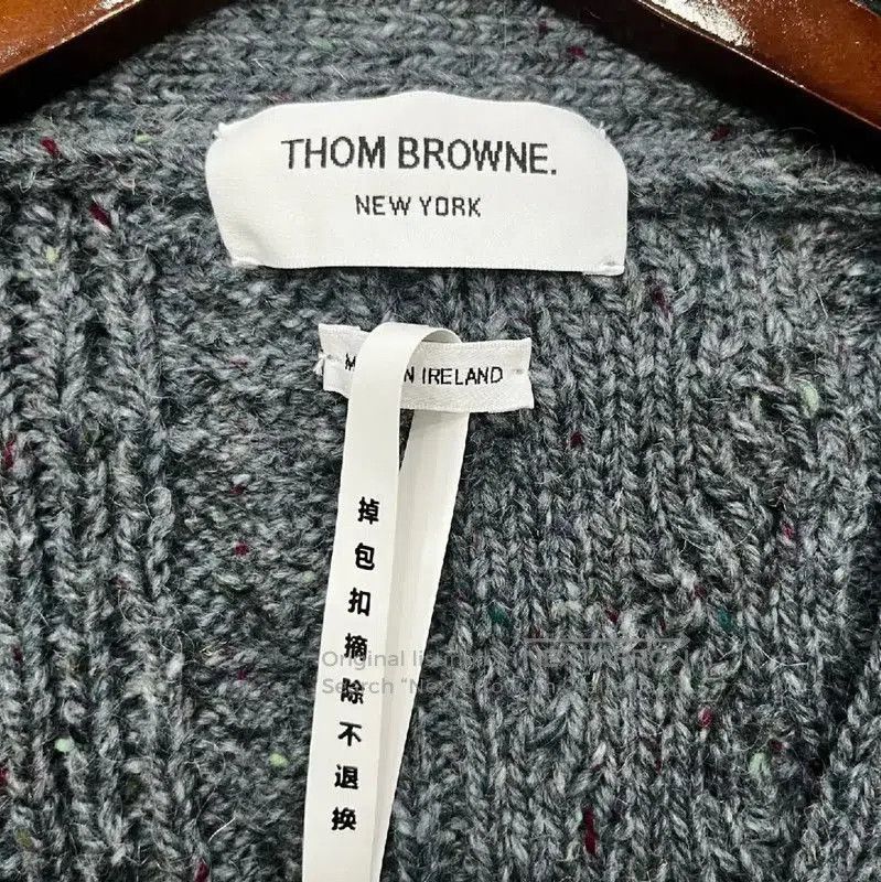Thom Browne Thom Browne Gray Wool Women's Cardigan . Size M / US 6-8 / IT 42-44 - 3 Thumbnail