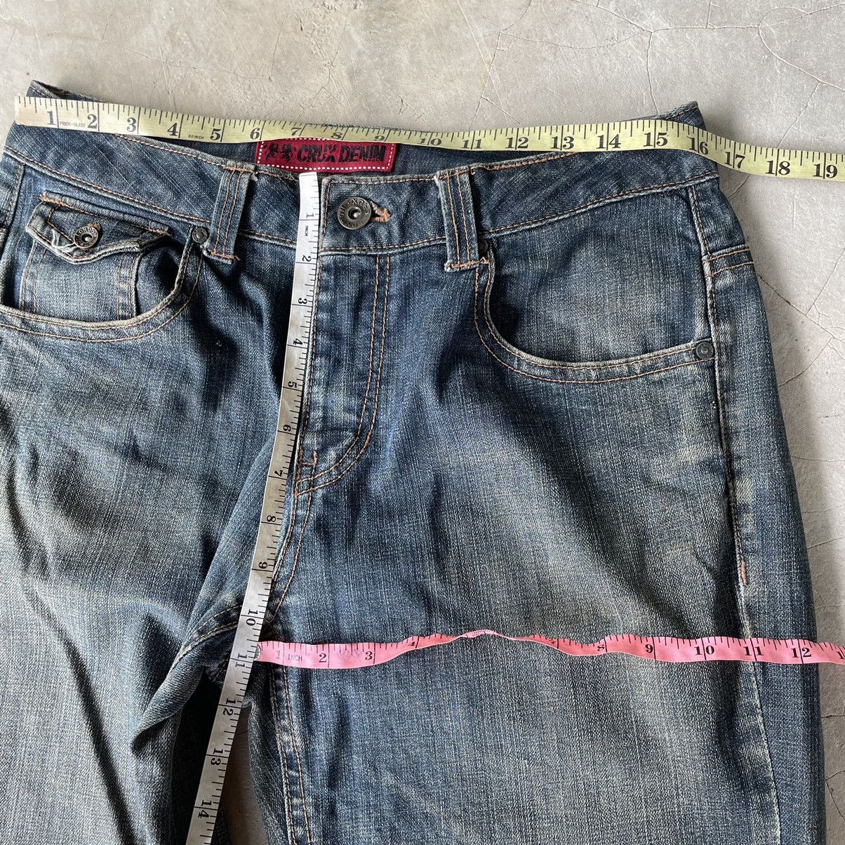 Southpole Y2K CRUX DENIM BAGGY BUCKLE DISTRESSED JEANS LONDON FLAG Size US 32 / EU 48 - 11 Thumbnail