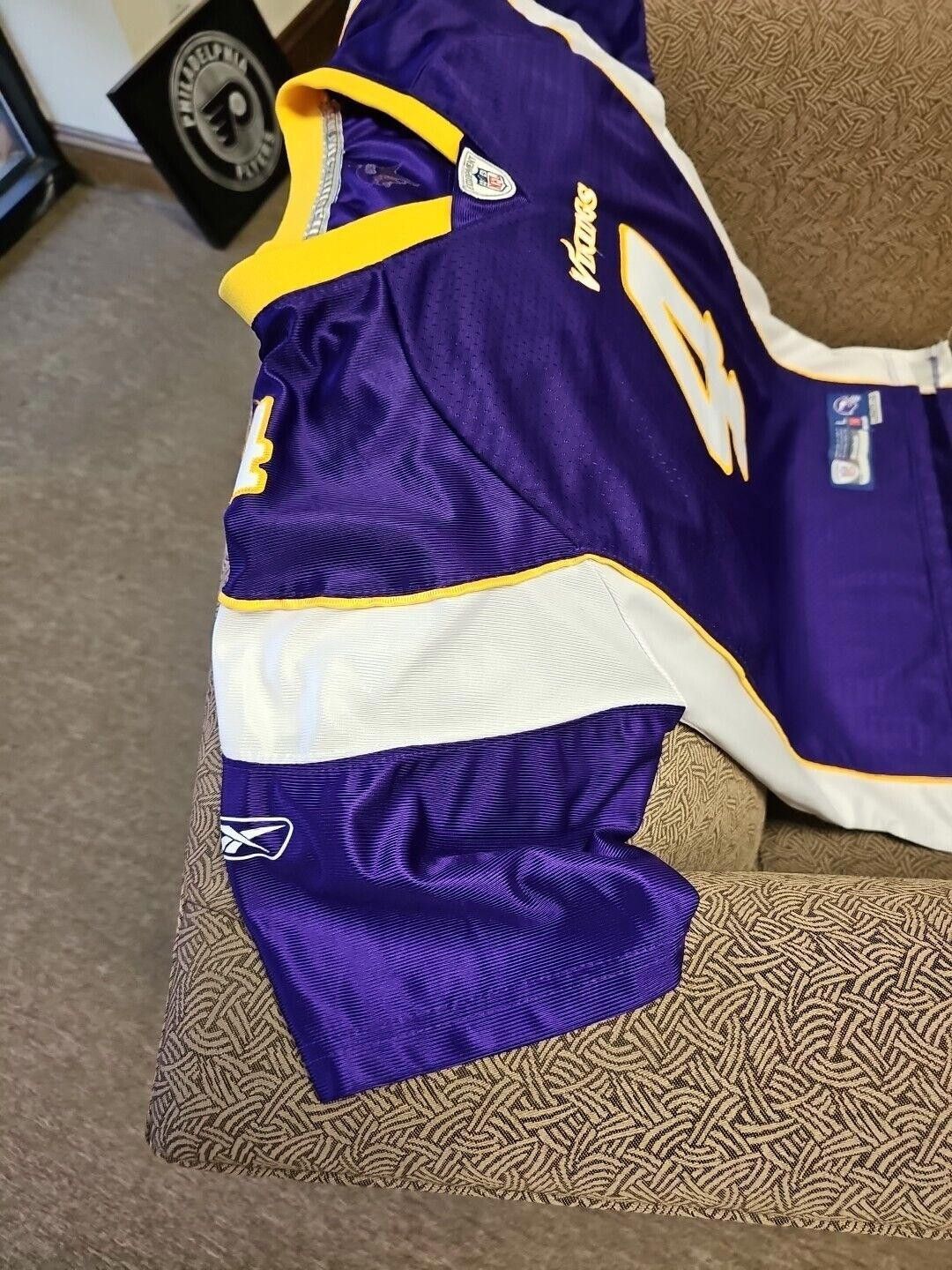 Reebok Brett Favre Vikings Reebok Jersey Youth L 18-20 Purple NFL Size ONE SIZE - 5 Thumbnail