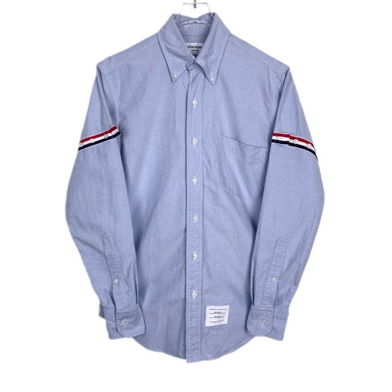 Thom Browne Thom Browne Long Sleeve Button Up Shirt - dmc Size US S / EU 44-46 / 1 - 1 Thumbnail