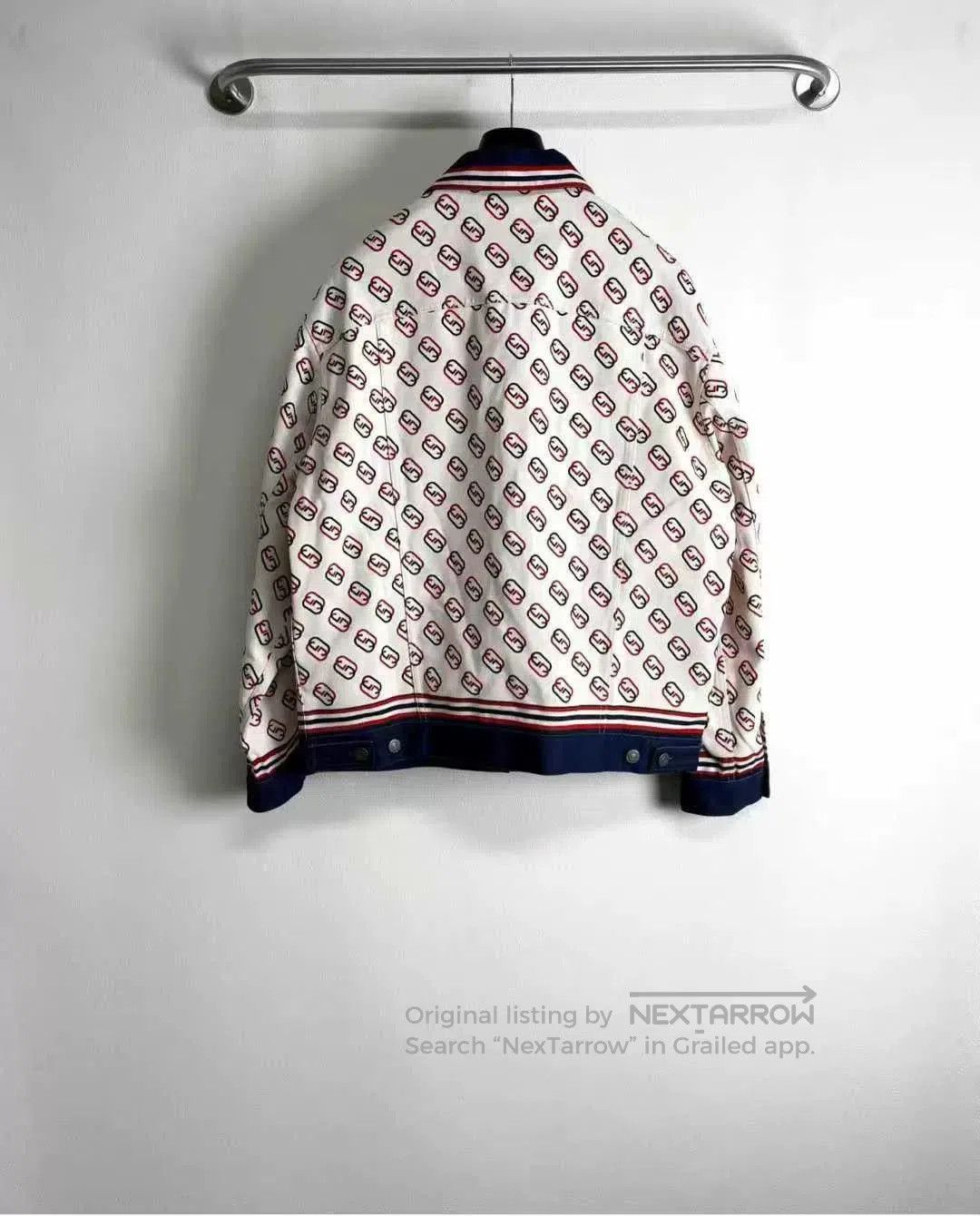 Gucci gucci red and blue logo denim jacket. Size M / US 6-8 / IT 42-44 - 2 Thumbnail