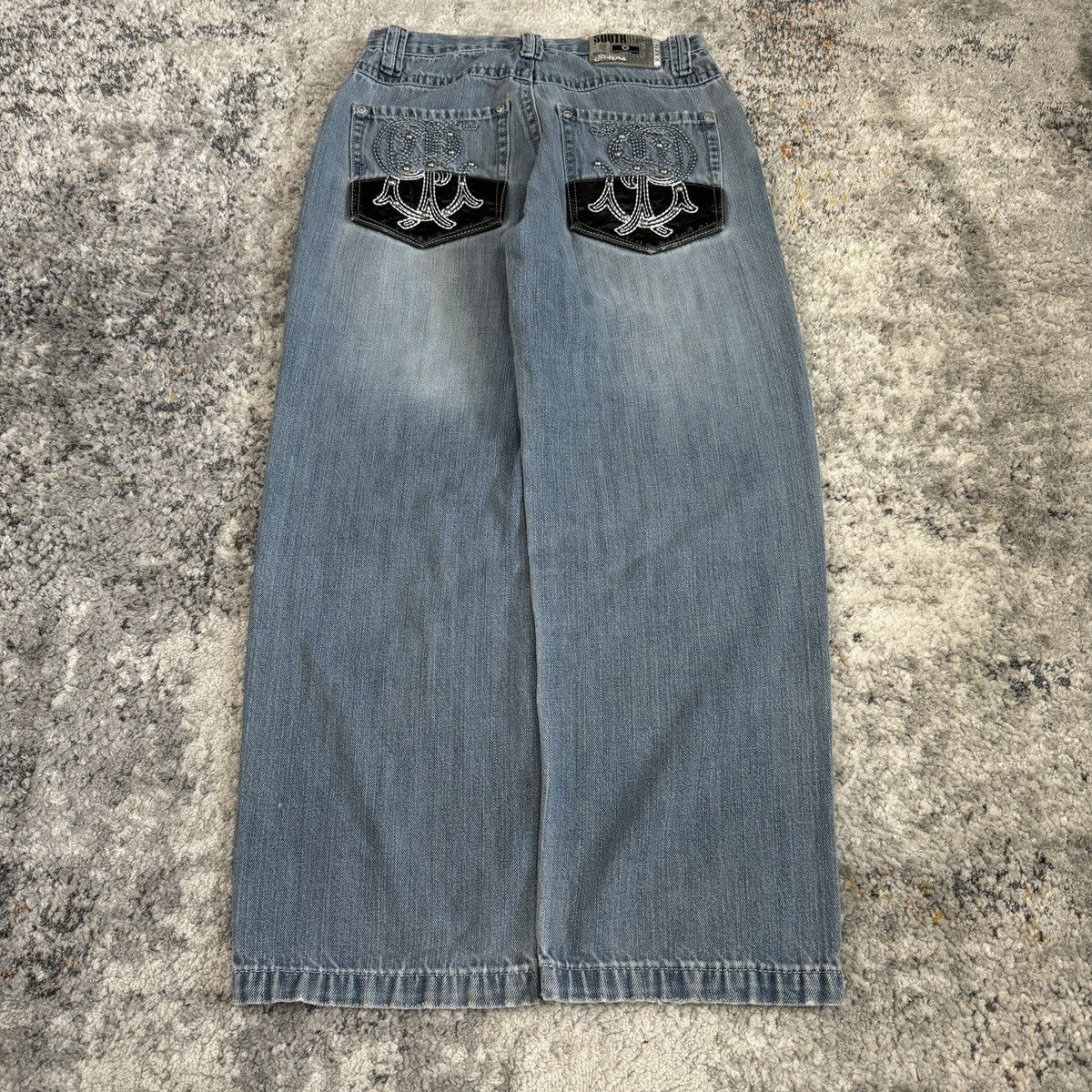 JNCO × Southpole × Vintage Crazy Vintage y2k South Pole light wash cybergoth wide leg Size US 28 / EU 44 - 1 Thumbnail