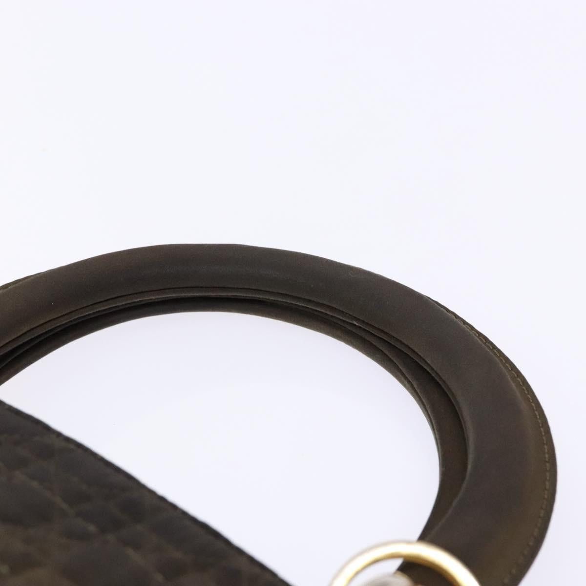 Dior DIOR Lady DIOR Canage Hand Bag Nylon Khaki Gold Size ONE SIZE - 8 Thumbnail