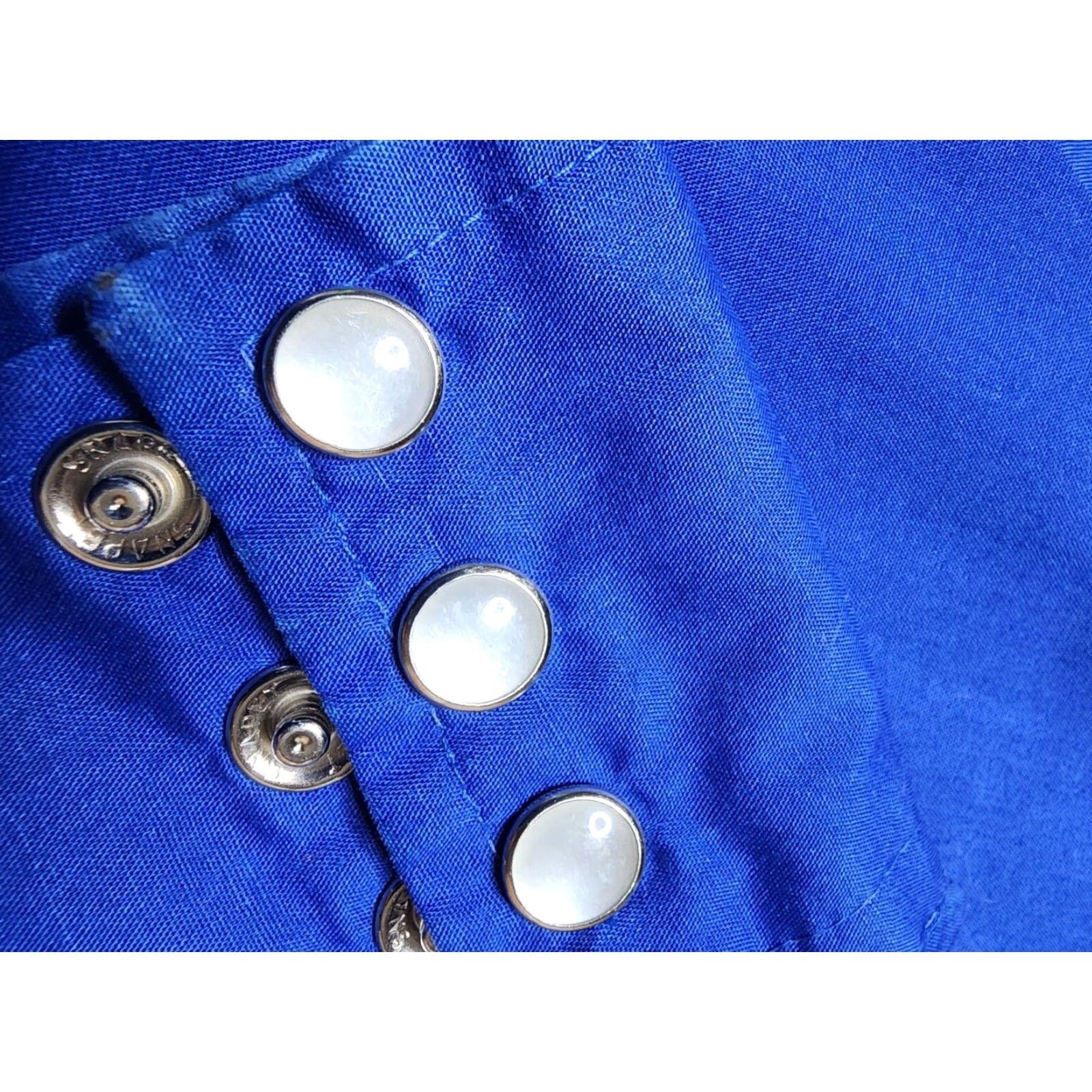 Vintage VINTAGE Malco Modes San Francisco Blue Western Pearl Snap Shirt Mens XL Button-Up Western Shirt Size US XL / EU 56 / 4 - 3 Thumbnail