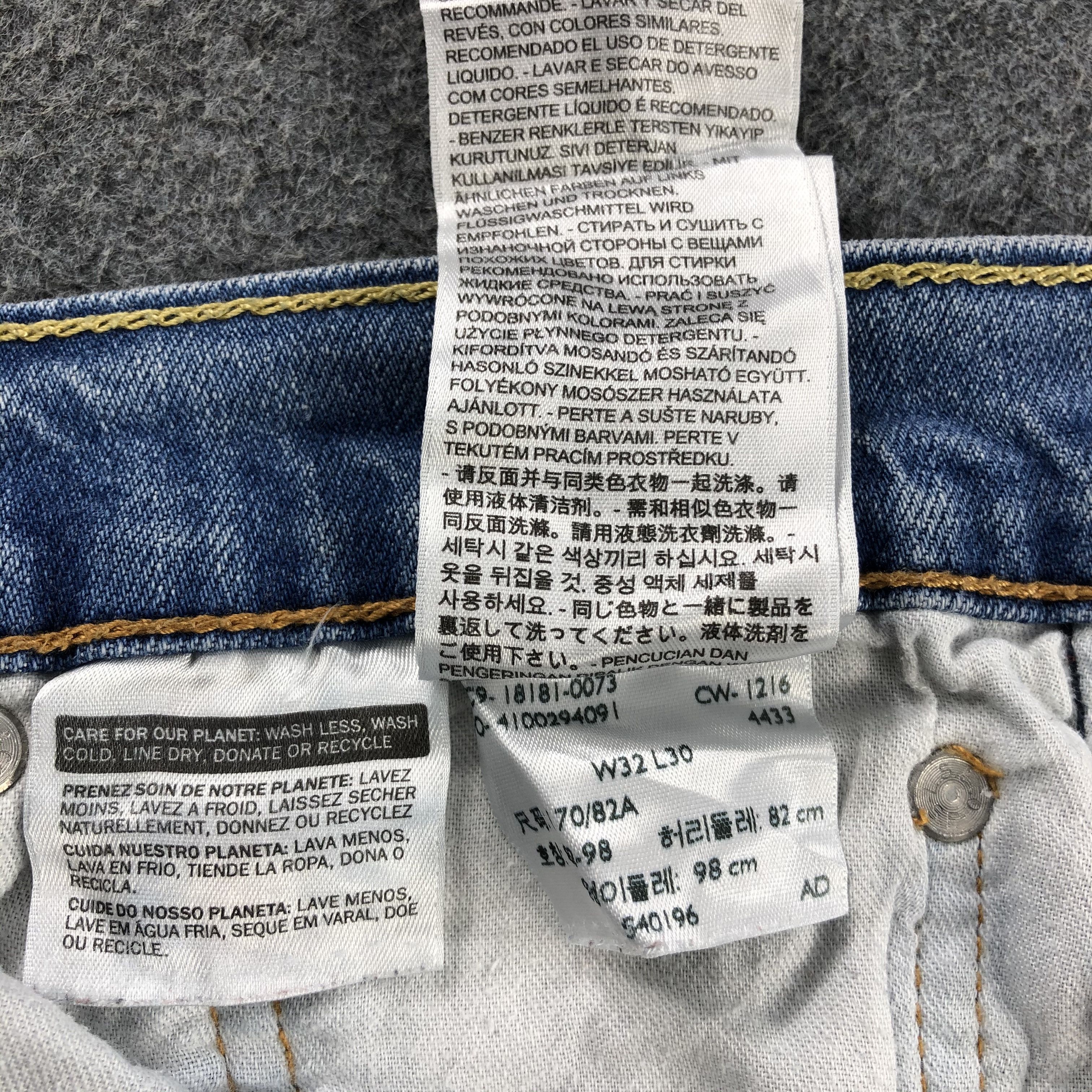 Levi's Vintage Blue Wash Levis Jeans-J2422 Size US 32 / EU 48 - 13 Thumbnail