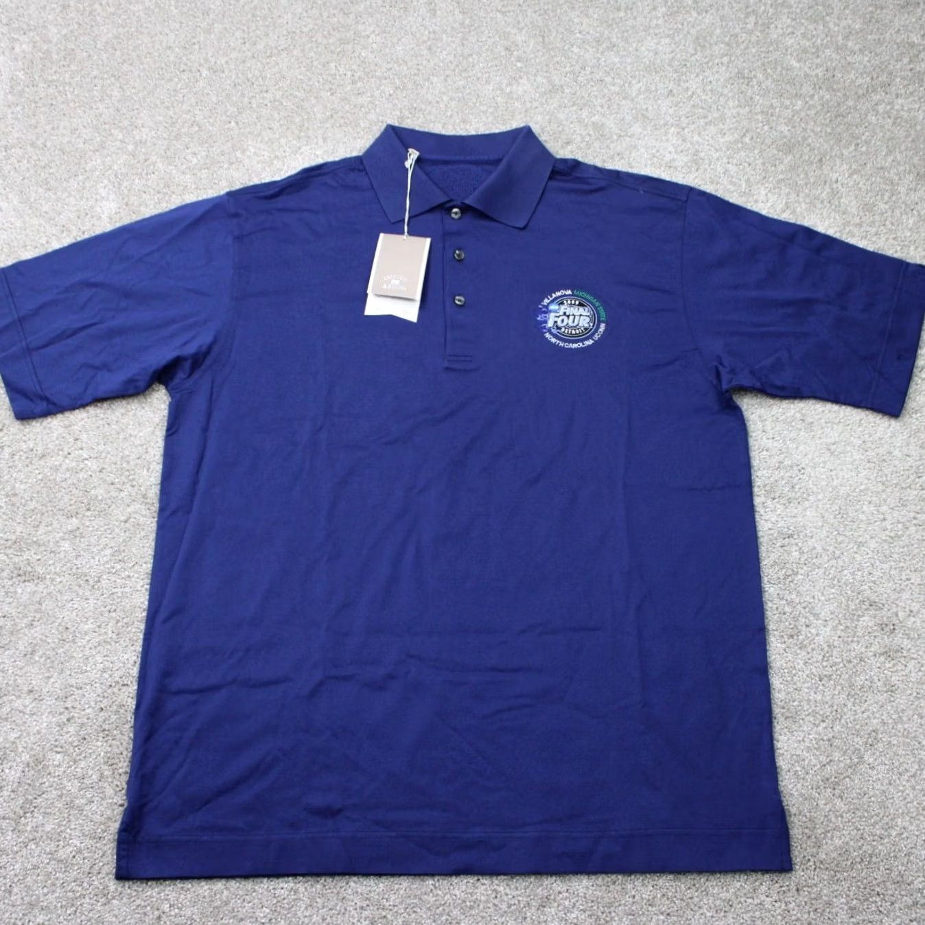 Cutter & Buck Cutter & Buck Signature Polo Shirt Blue Mens Large 2009 Final Four NWT Casual Short Sleeve Cotton Comfort Shirt Size US L / EU 52-54 / 3 - 2 Thumbnail