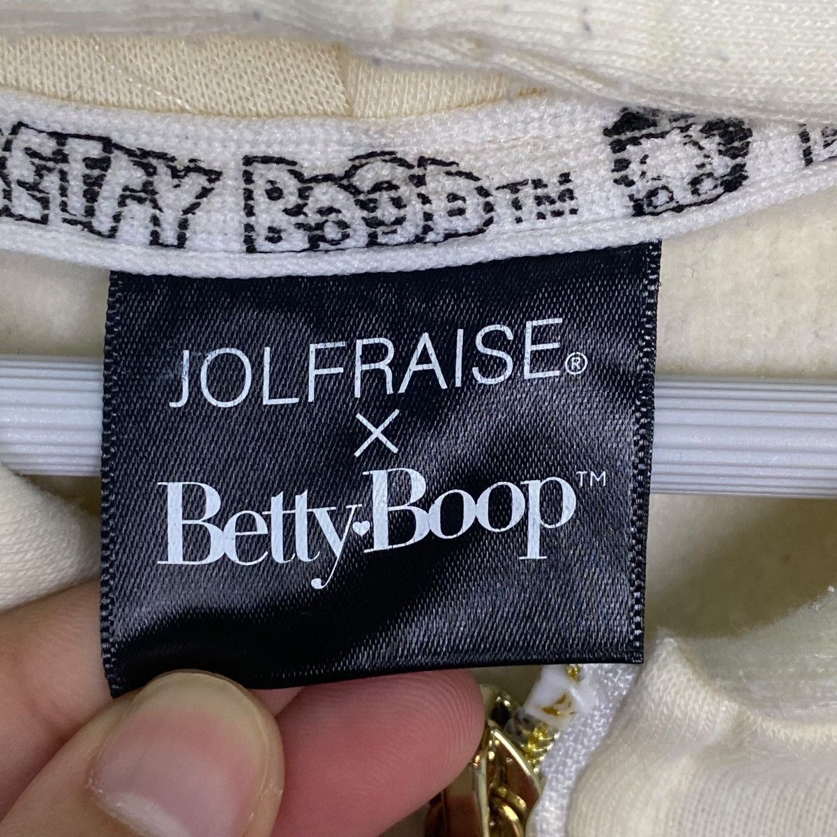 Other Vintage Betty Boop Printed Hoodie Full Zip White/Pink Size M Size M / US 6-8 / IT 42-44 - 9 Thumbnail