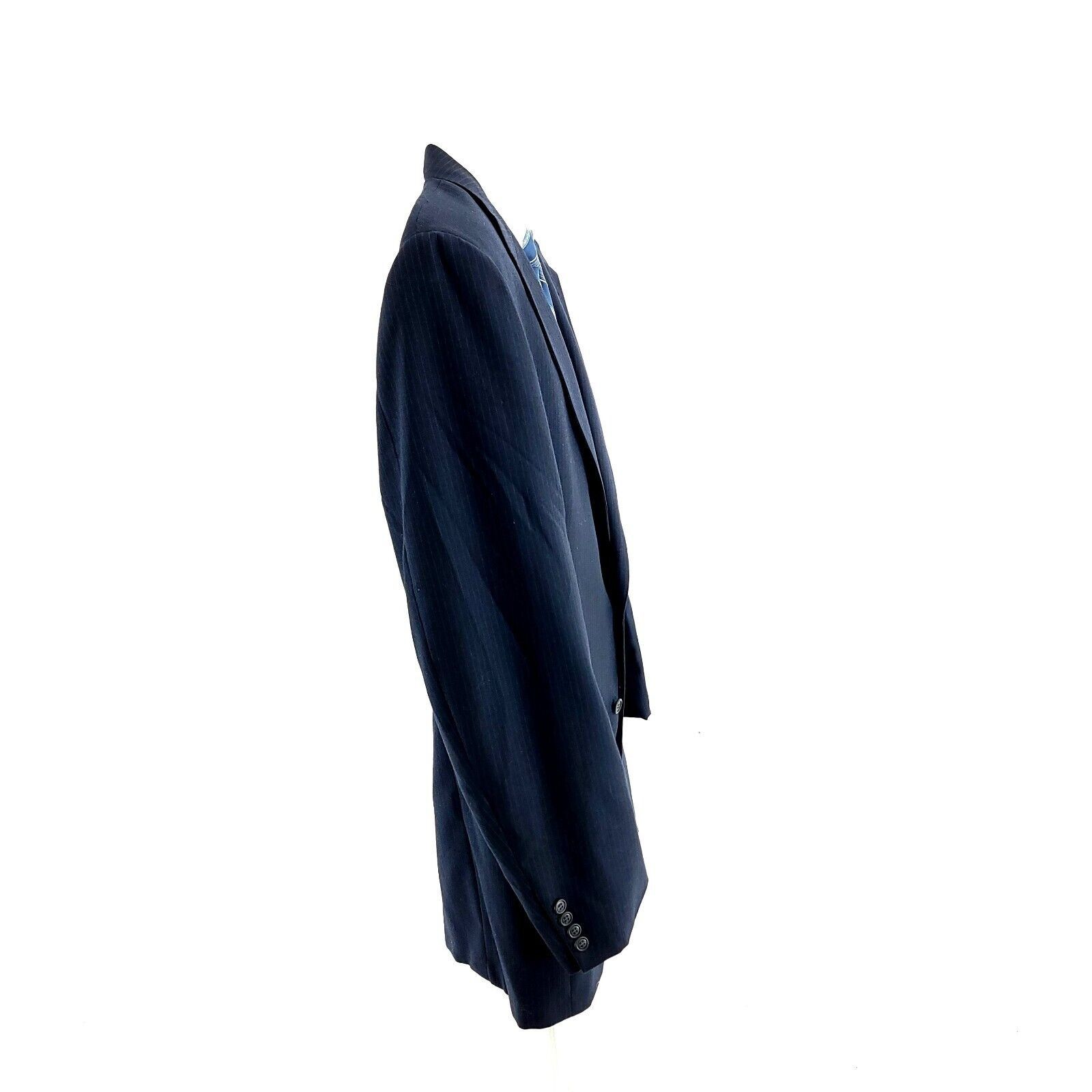 Vintage Cricketeer Blue Wool W/ Blue Red Striped 2 Button 2 Piece Su Size 42L - 8 Thumbnail