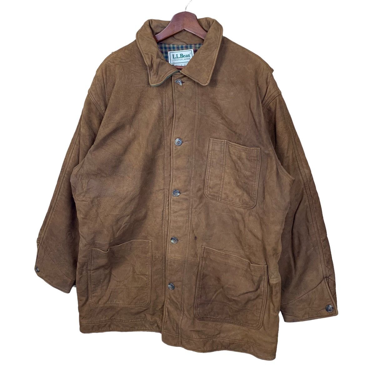 L.L. Bean Vintage L.L Bean Leather Jacket Size US L / EU 52-54 / 3 - 3 Thumbnail