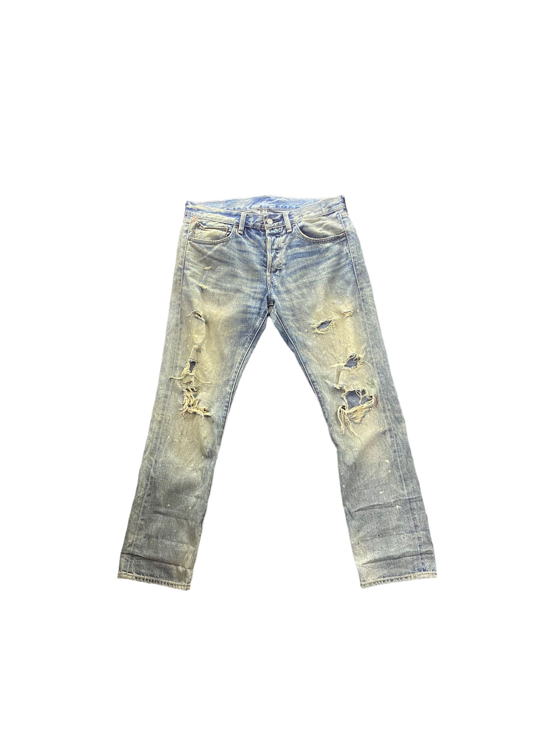 2000sDenim Supply Ralph Lauren slim distressed jeans