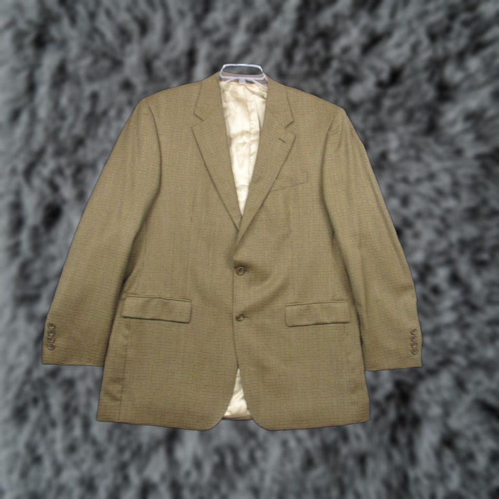 Ralph Lauren Lauren Ralph Lauren Blazer Mens 44 Long Wool Houndstooth Classic Fit Jacket Size 44R - 1 Thumbnail