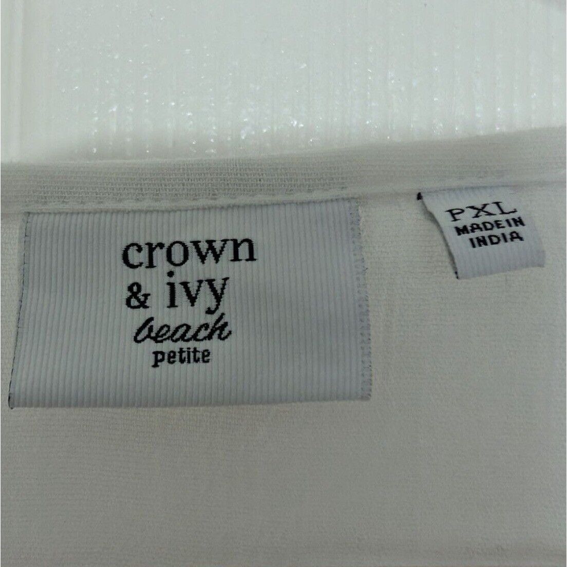 Designer Crown & Ivy Beach Embroidered Shirt Womens Petite Size XL Size XL / US 12-14 / IT 48-50 - 5 Thumbnail