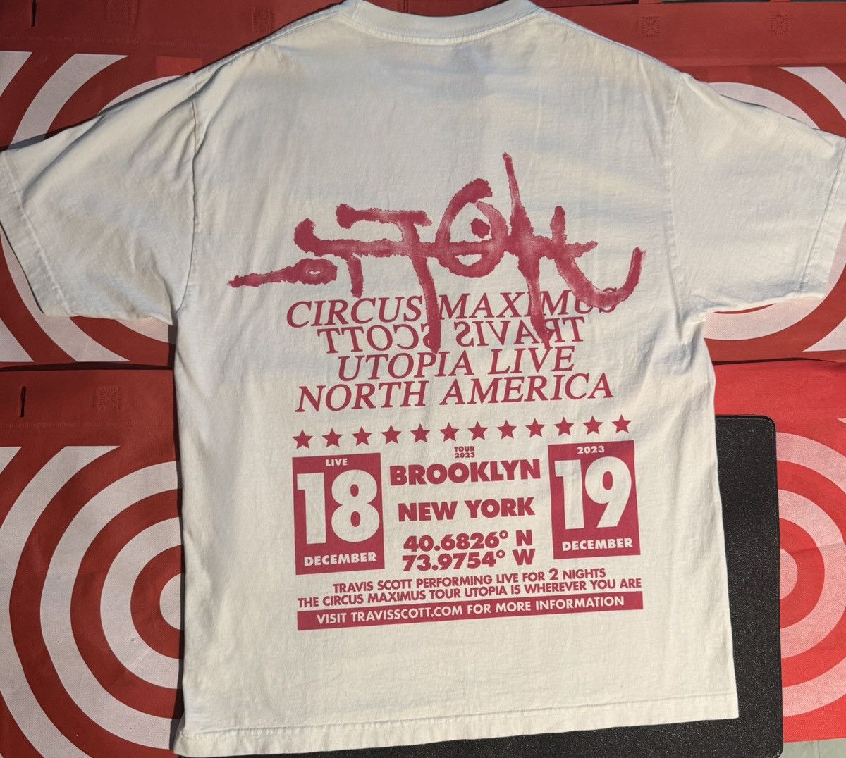 Travis Scott Travis Scott Circus Maximus Brooklyn Tee Size US L / EU 52-54 / 3 - 2 Thumbnail