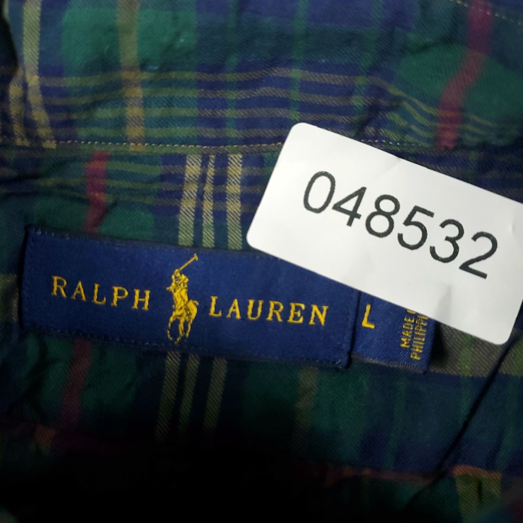 Ralph Lauren Ralph Lauren Shirt Mens Large Blue Plaid Pony Button Up Long Sleeve Size US L / EU 52-54 / 3 - 7 Thumbnail