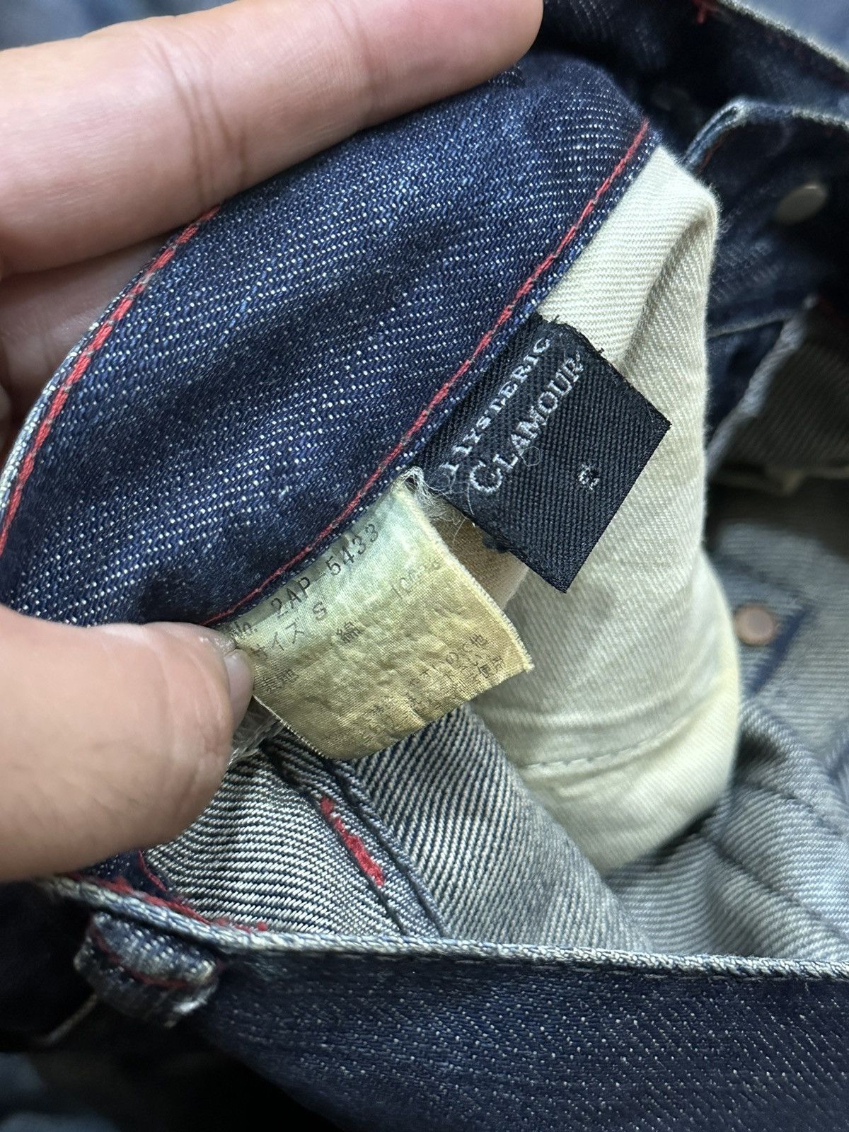 Hysteric Glamour Hysteric Glamour Waxed Distressed Knee Denim Size US 28 / EU 44 - 9 Thumbnail
