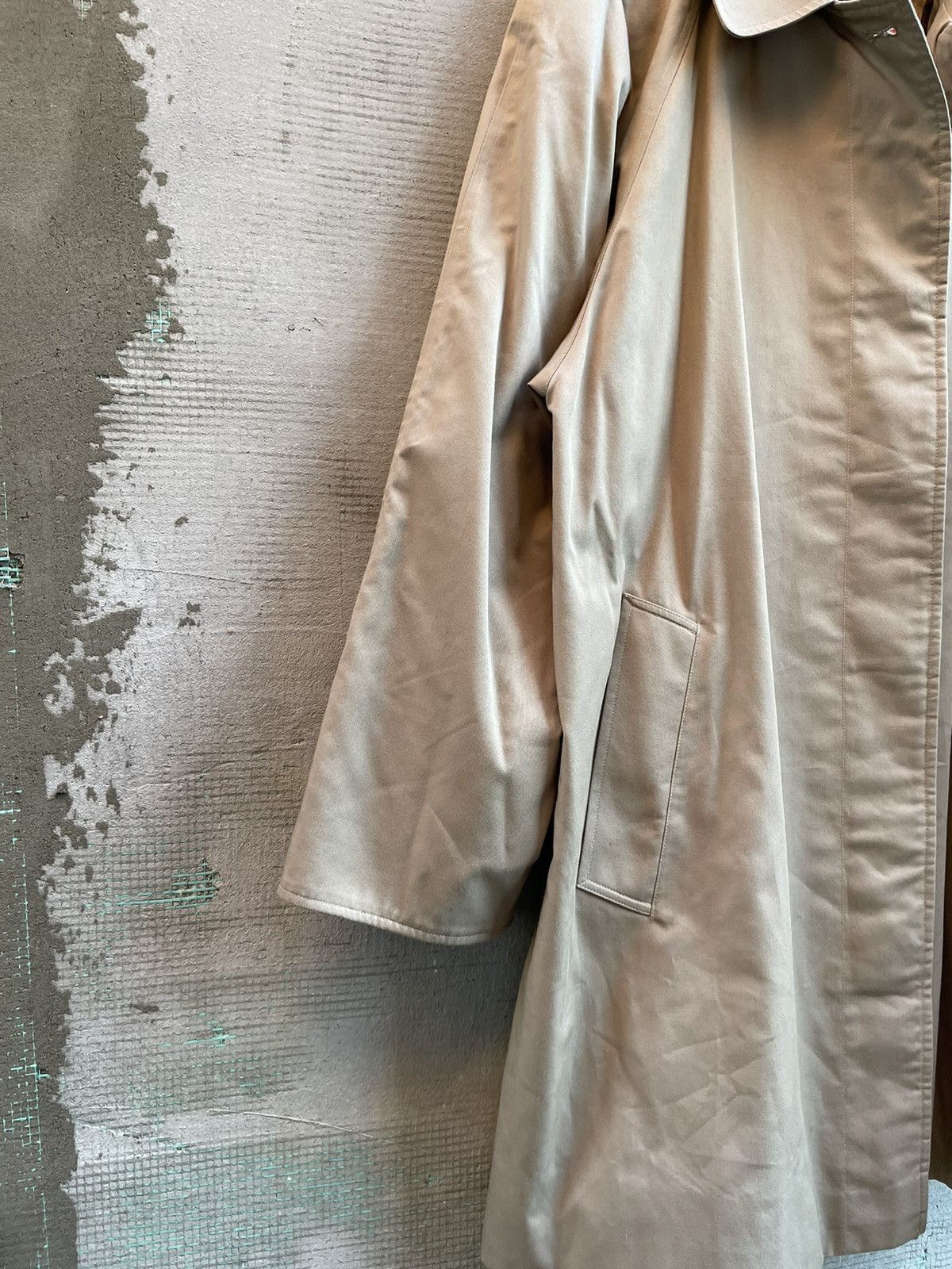 Burberry × Designer Burberry Burberrys Vintage 90s Nova Check Beige Trench Coat Size US L / EU 52-54 / 3 - 3 Thumbnail