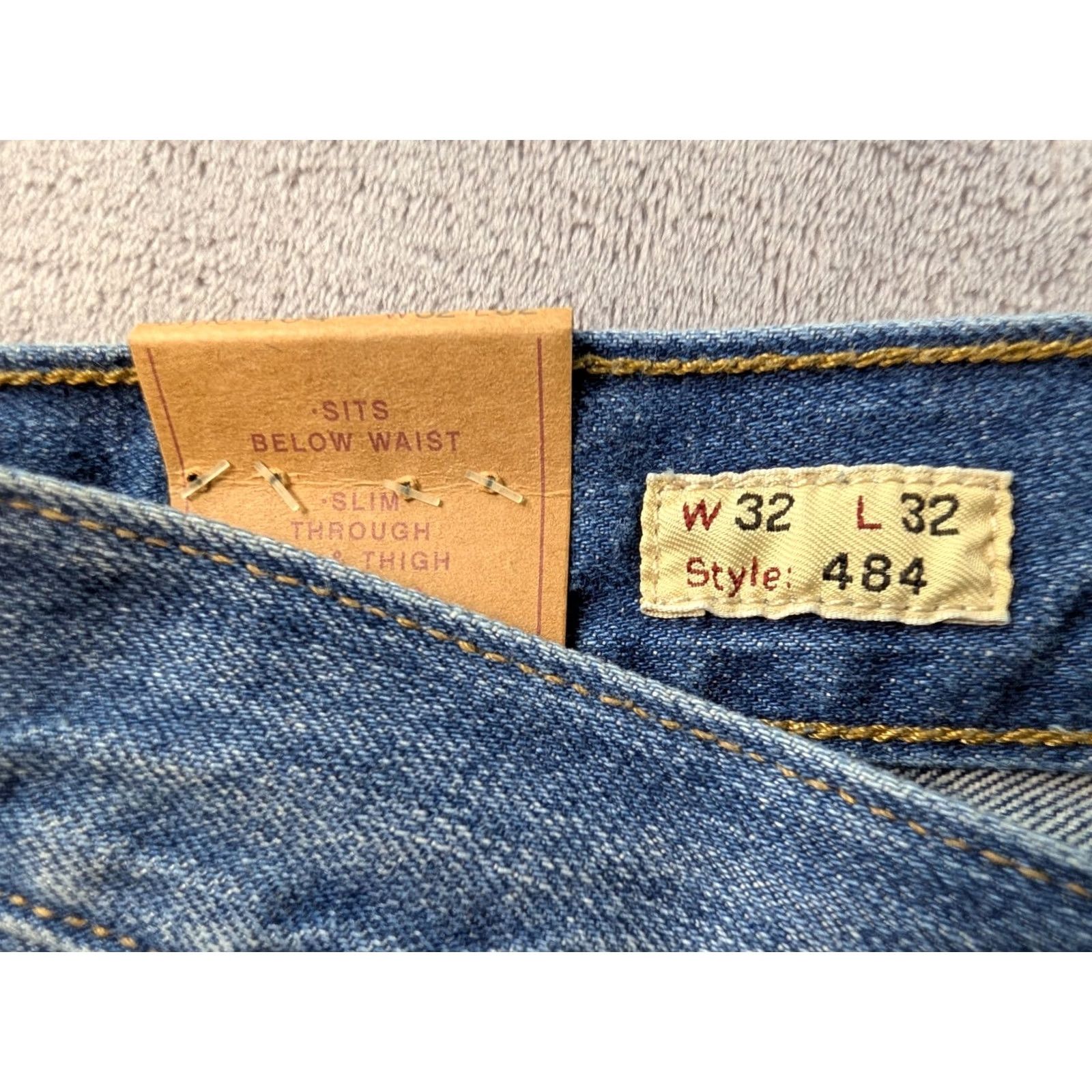 J.Crew J.CREW Jeans Mens 32x32 Blue Straight Signature Flex Denim Mid Wash Regular 5-Pocket Mens Jeans Blue 484 Signature Flex 32x32 Size US 32 / EU 48 - 6 Thumbnail