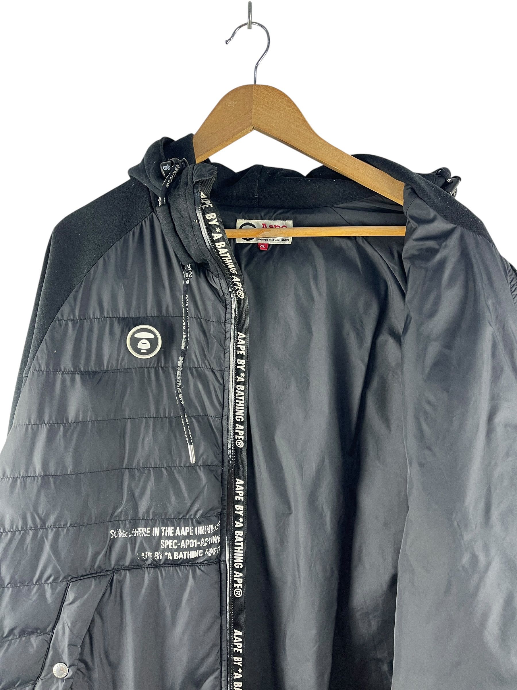 Bape AAPE BY A BATHING APE APUNVS Hybrid Quilted Hoodie Jacket Size US XL / EU 56 / 4 - 11 Thumbnail