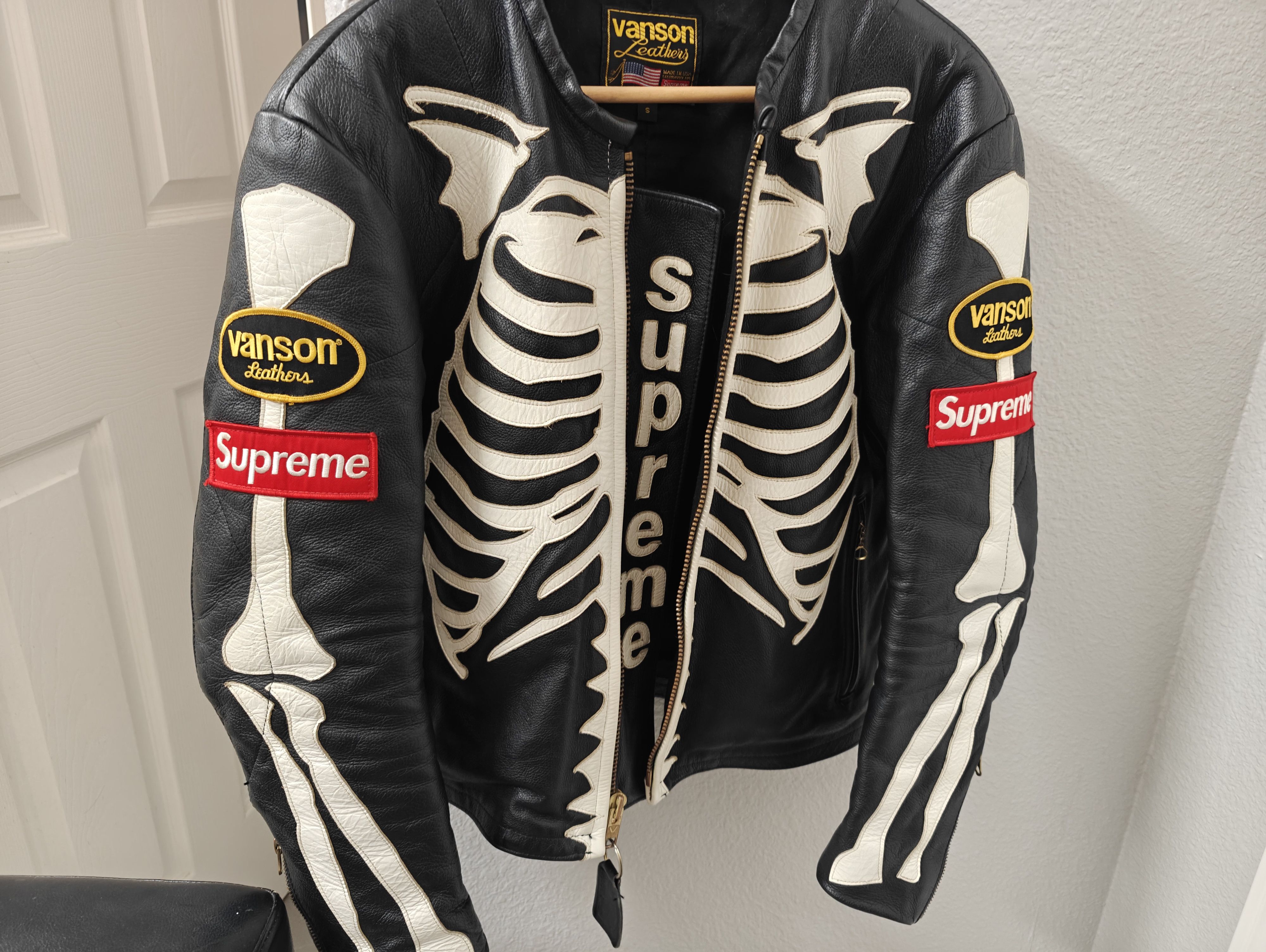 Vanson Leathers Clair De Lune Vanson Leather Bones Limited Black