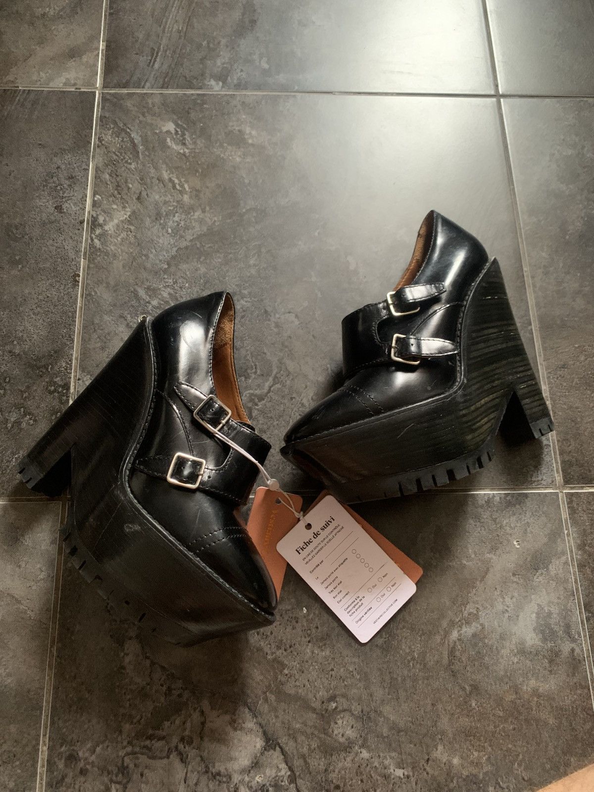Burberry Prorsum Burberry Platform Ankle Heels Size US 9 / IT 39 - 1 Thumbnail