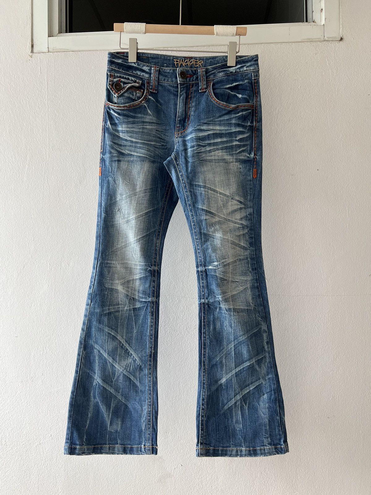 Vintage Flapper Flared Jeans