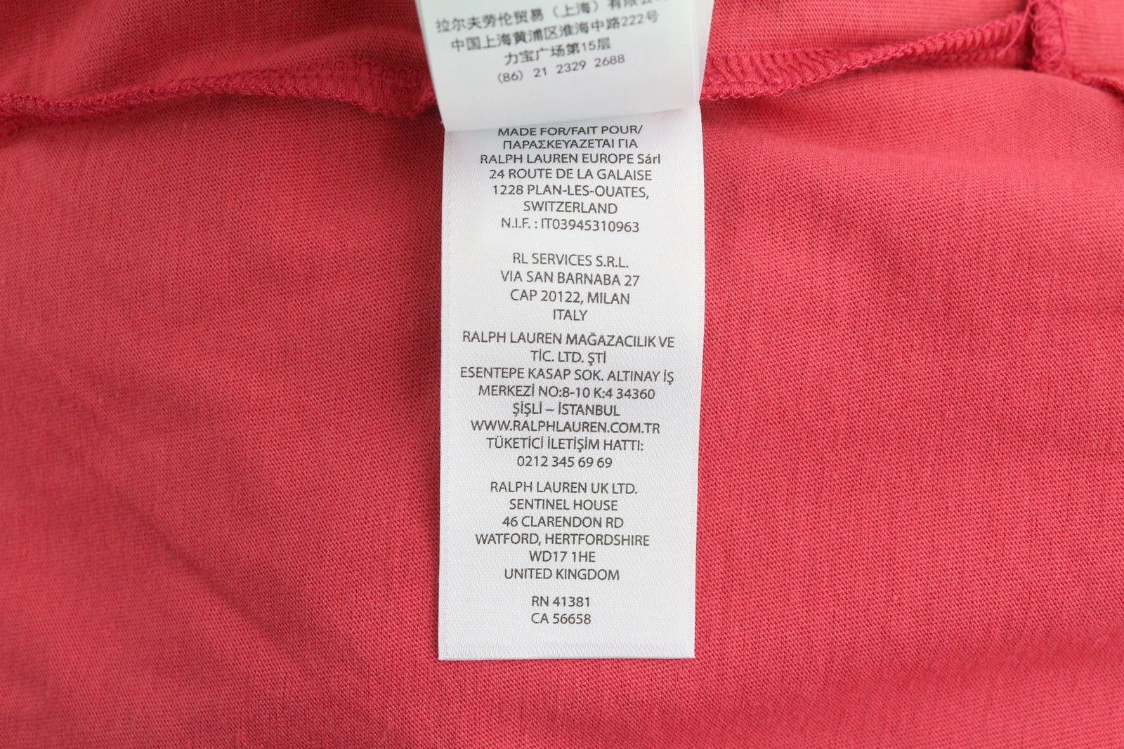 Polo Ralph Lauren XL Red Short Sleeve Crew Neck Tricot T-Shirt 84723 Size XL / US 12-14 / IT 48-50 - 8 Thumbnail