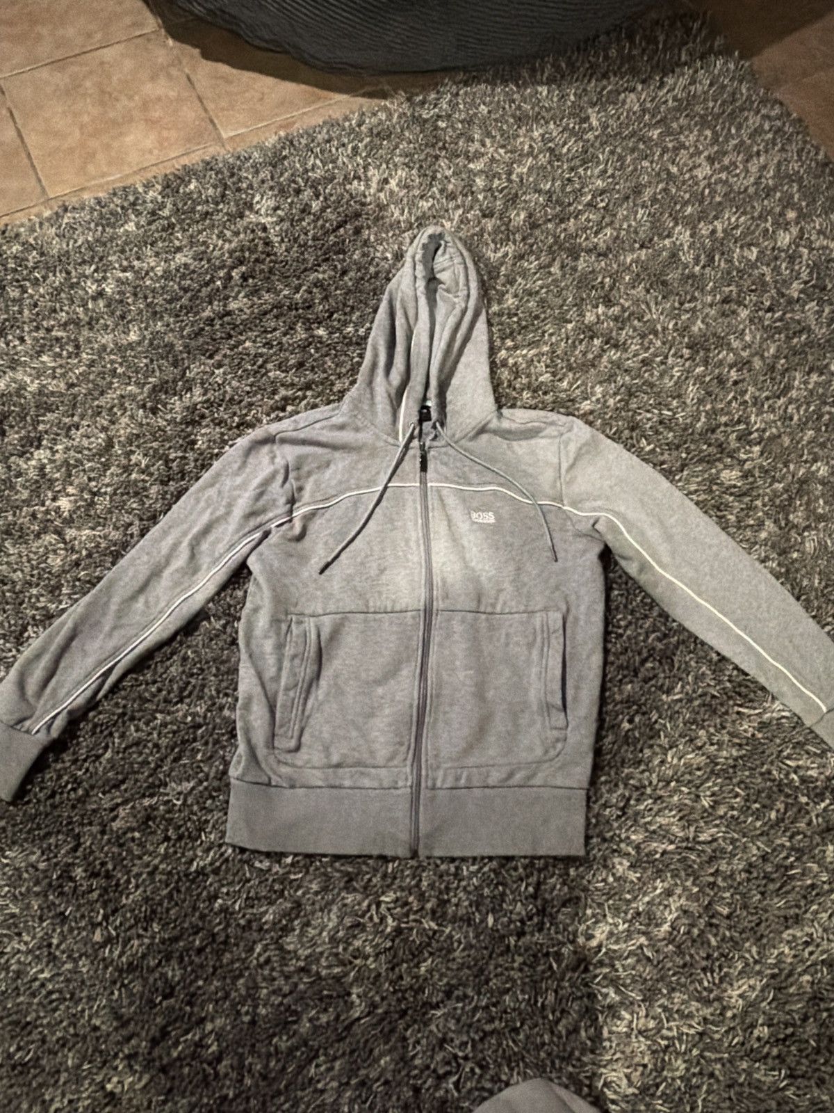 Hugo Boss Grey Hugo Boss Hoodie Size US S / EU 44-46 / 1 - 1 Thumbnail