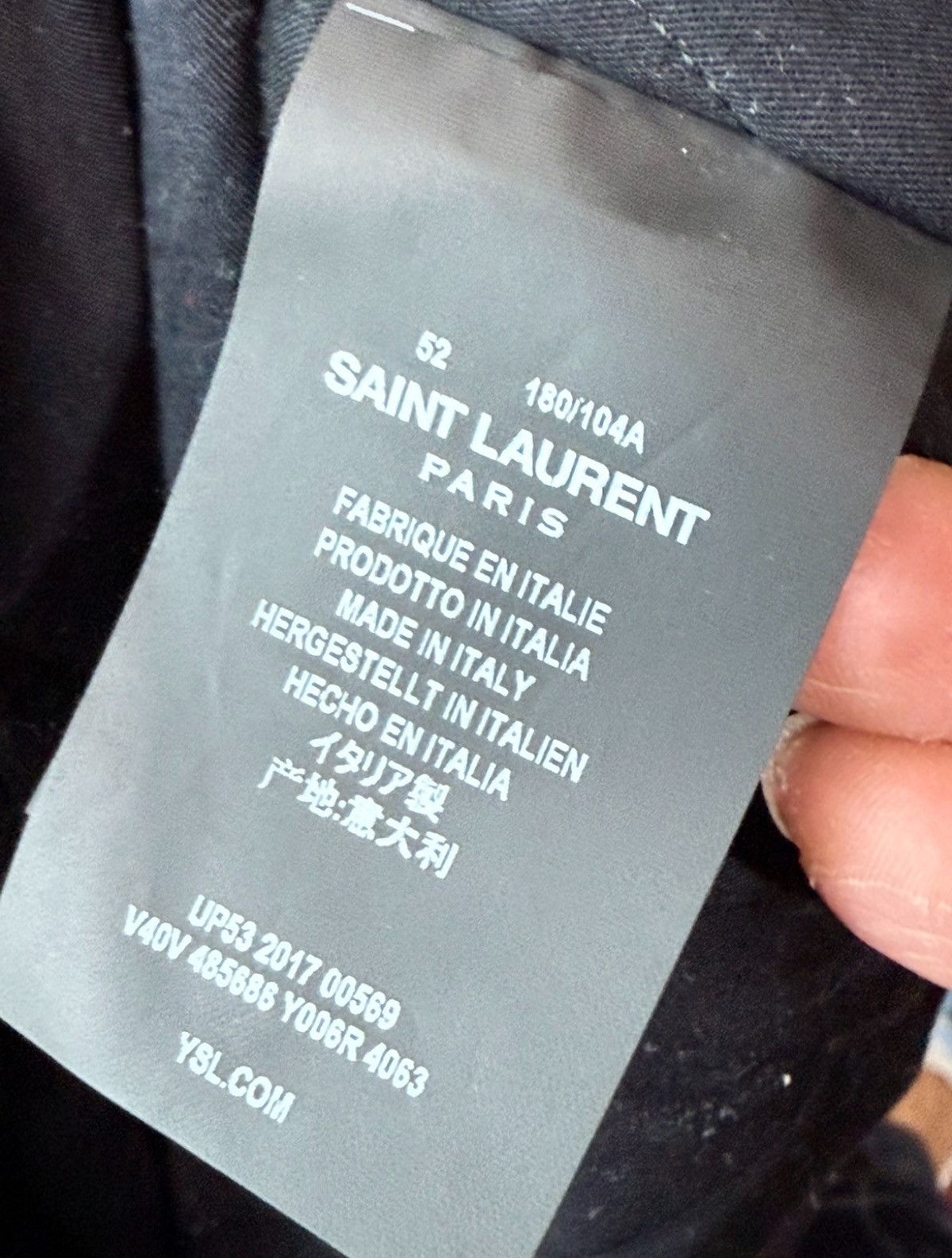 Saint Laurent Paris Saint Laurent Je T'Aime Corduroy Teddy Jacket Sz. 52 Size US L / EU 52-54 / 3 - 6 Thumbnail