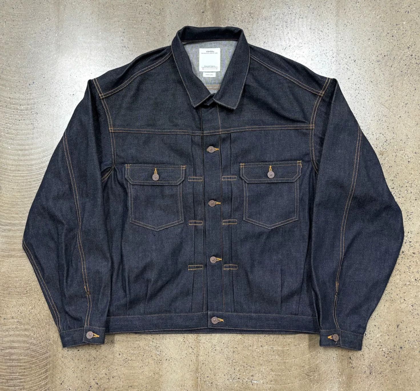 Visvim Visvim 24aw 101xx Unwashed Denim Jacket Size US XXL / EU 58 / 5 - 1 Thumbnail