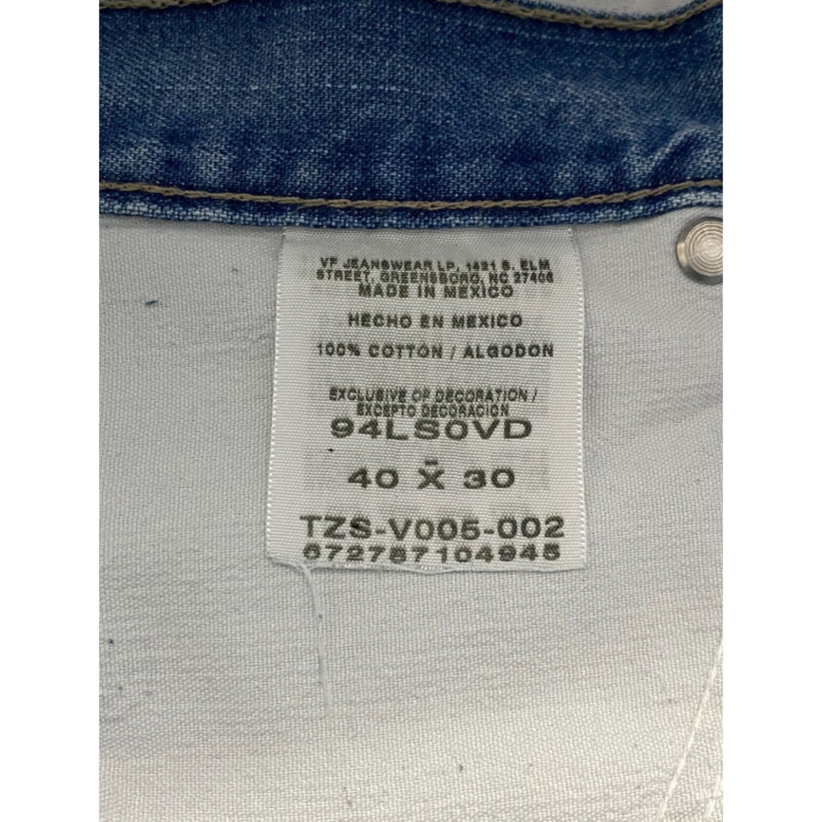 Wrangler VINTAGE Wrangler Hero Carpenter Jeans Mens Size 40×30 Blue Straight Wide Leg Mens Size US 40 / EU 56 - 7 Thumbnail