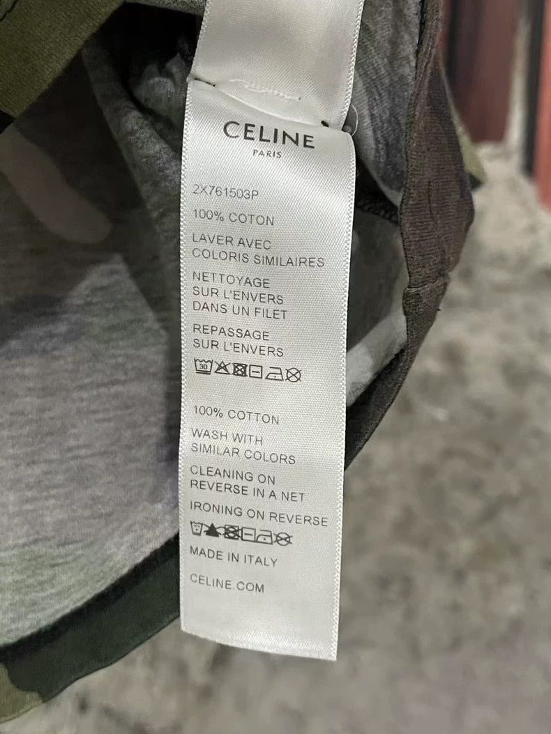 Celine Celine Camouflage Short Sleeve Shirt Size US S / EU 44-46 / 1 - 6 Thumbnail