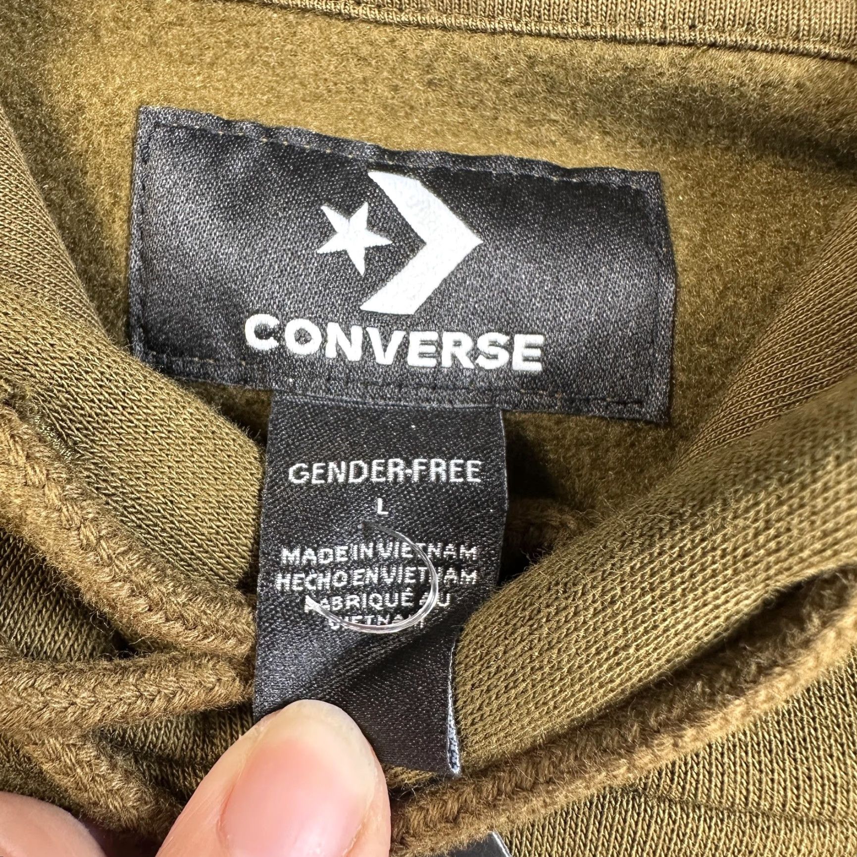 Converse Converse Hoodie Mens Large Green Fleece Pullover Logo Sweatshirt Casual Size US L / EU 52-54 / 3 - 2 Thumbnail