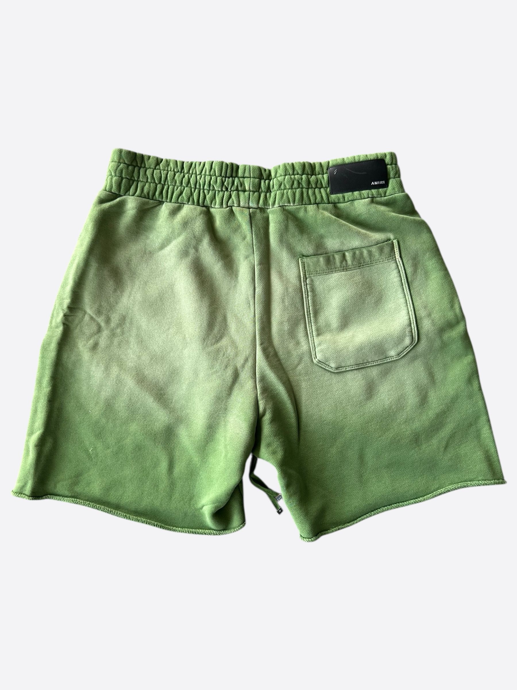 Amiri Amiri Green & Yellow Track Logo Shorts Size US 28 / EU 44 - 2 Thumbnail