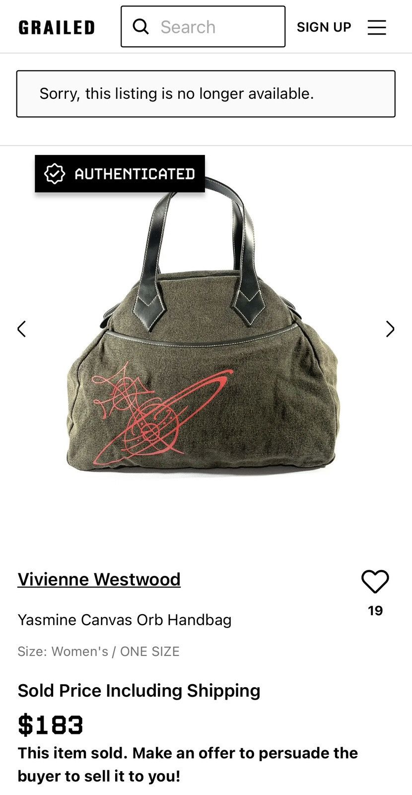 Vivienne Westwood Orb Script Print Canvas Tote - Medium Size ONE SIZE - 17 Thumbnail
