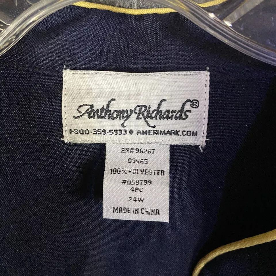 Other Anthony Richards Top Women's 24W Formal 100% Polyester Plus Size 4XL / US 24-26 - 3 Thumbnail
