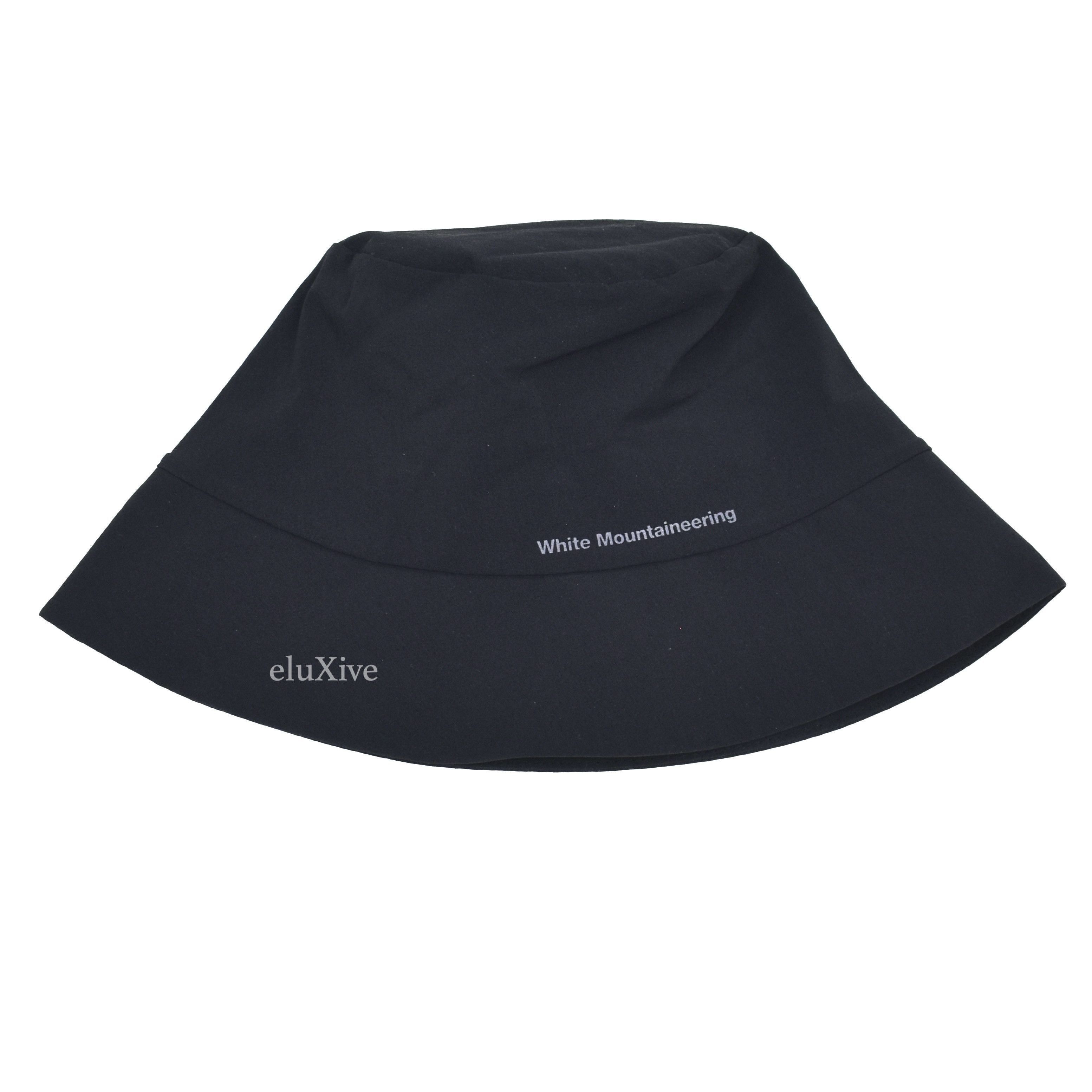 White Mountaineering White Mountaineering Black Logo Print Packable Bucket Hat DS Size ONE SIZE - 1 Preview