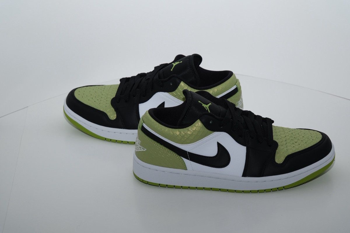 Jordan Brand Nike Air Jordan 1 Low Snakeskin Vivid Green DX4446-301 10.5W Size US 10.5 / IT 40.5 - 9 Thumbnail