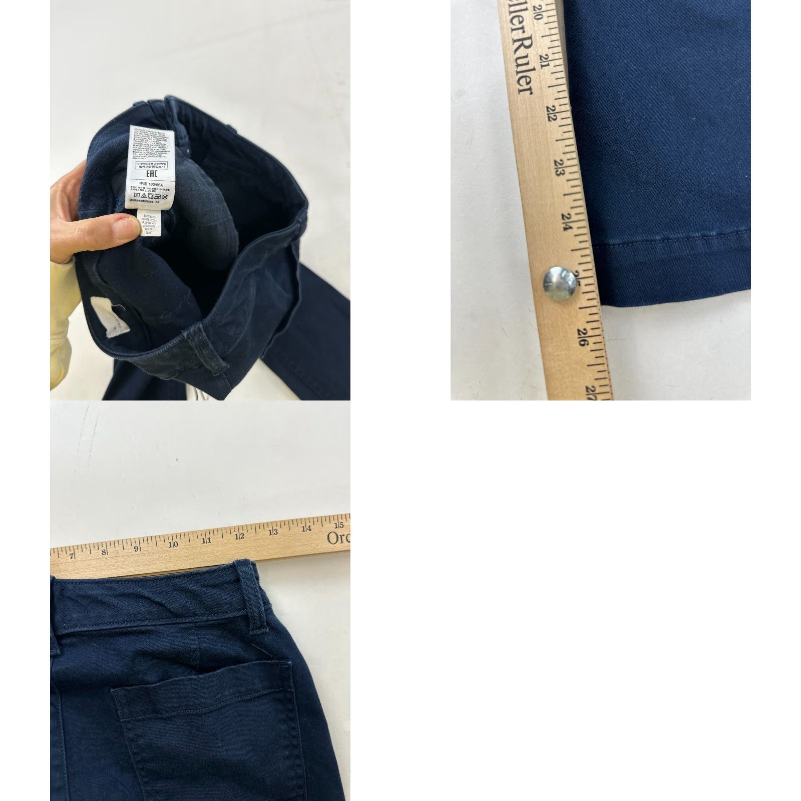Gap Gap Jeans Women 0 Blue Cropped Flare Pockets High Rise Button Fly Stretch Dark Wash Denim Adults Womens Size 25" / US 0 / IT 36 - 8 Thumbnail