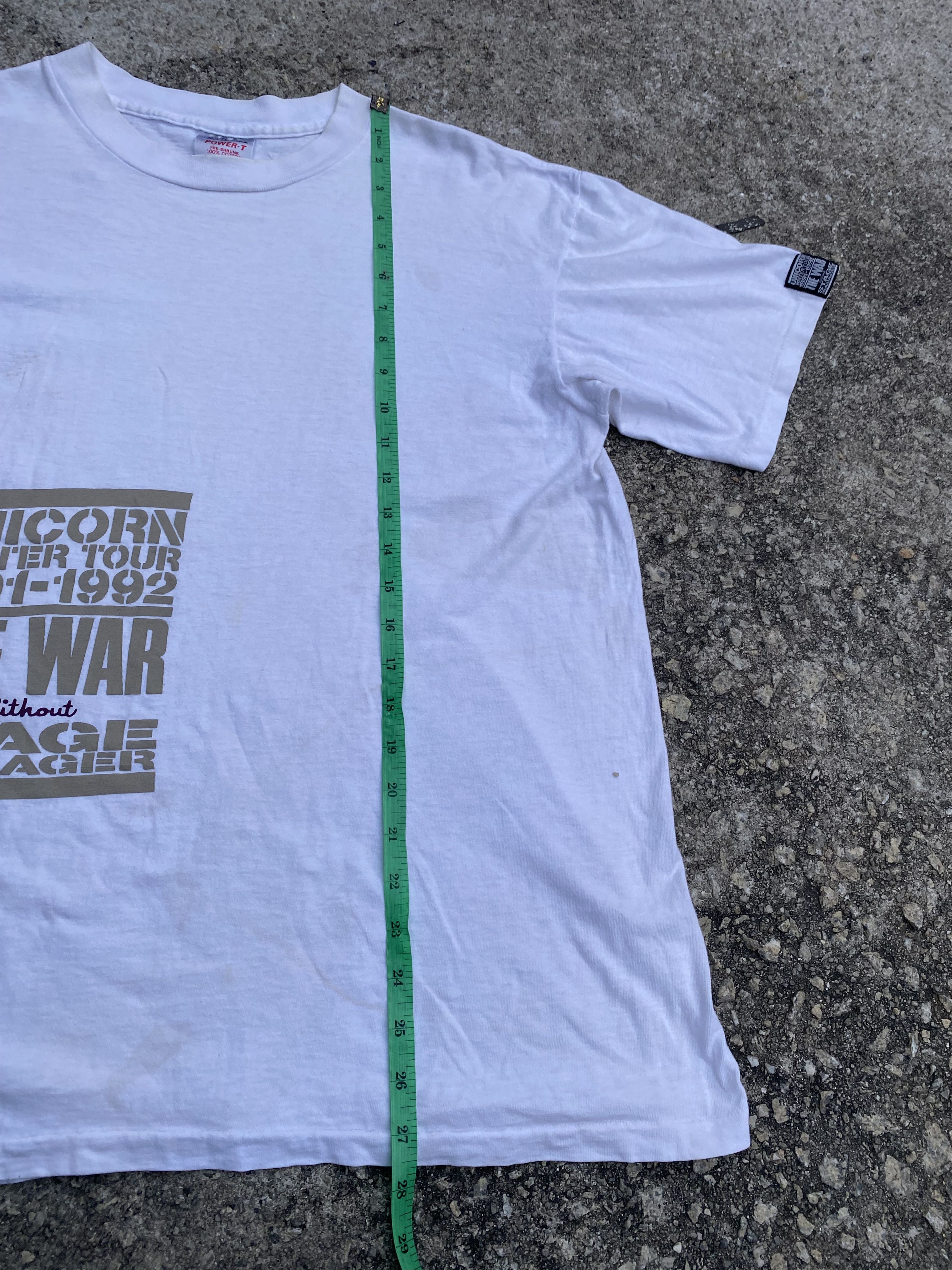 Band Tees × Vintage Vintage 1991 UNICORN Winter Tour The War W/O Stage Manager Size US XL / EU 56 / 4 - 18 Thumbnail