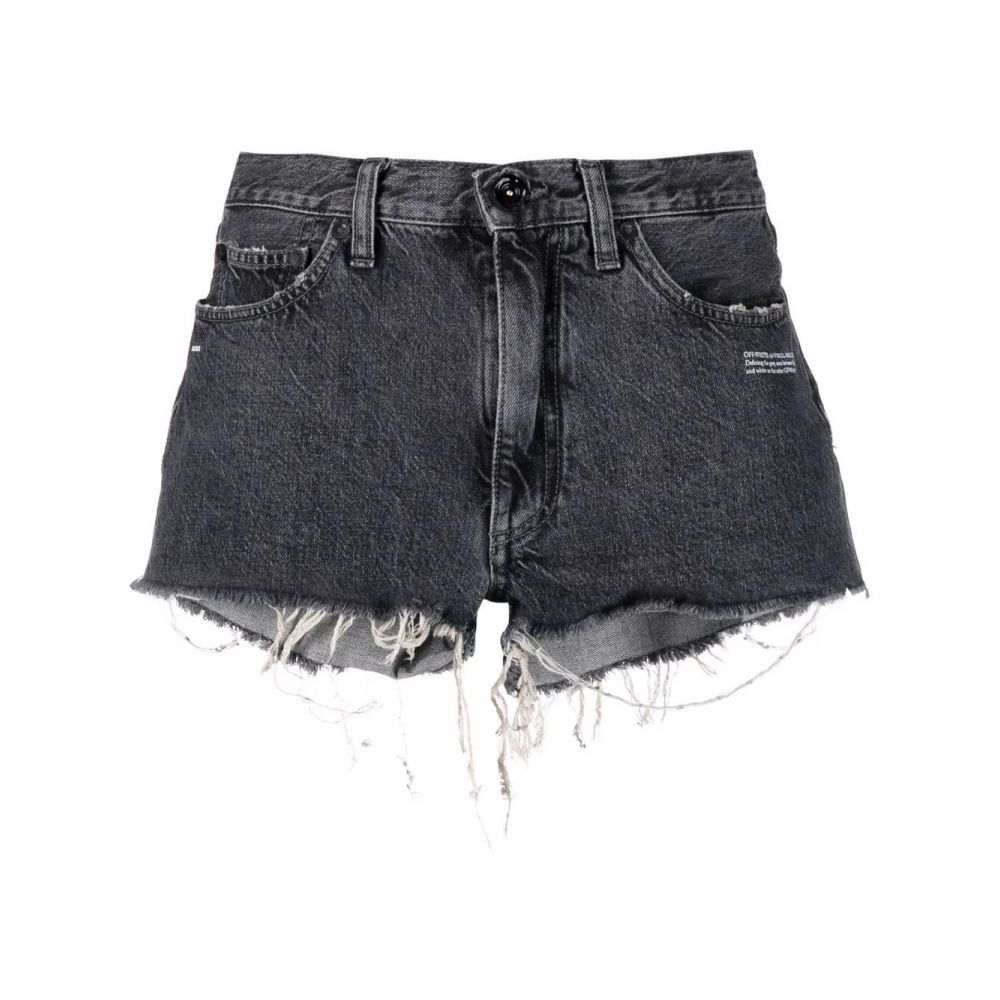 Off-White o1gr1nt1124 Corporate Short in Dark Grey Size 29" - 1 Thumbnail