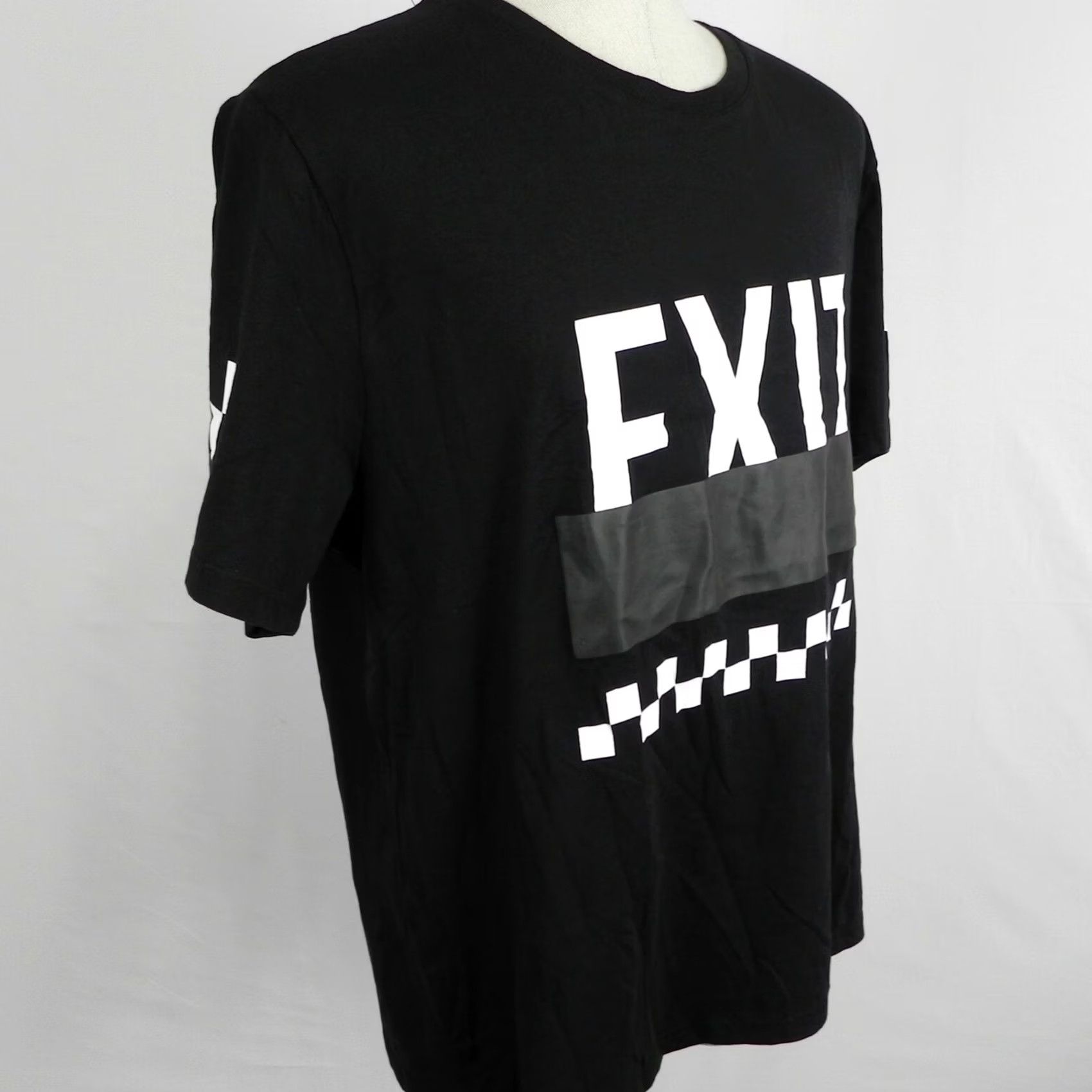 Vintage Ideology Crew Neck Graphic Tee Shirt Mens XXL 2XL Black Short Sleeve EXIT NWT Size US XXL / EU 58 / 5 - 3 Thumbnail