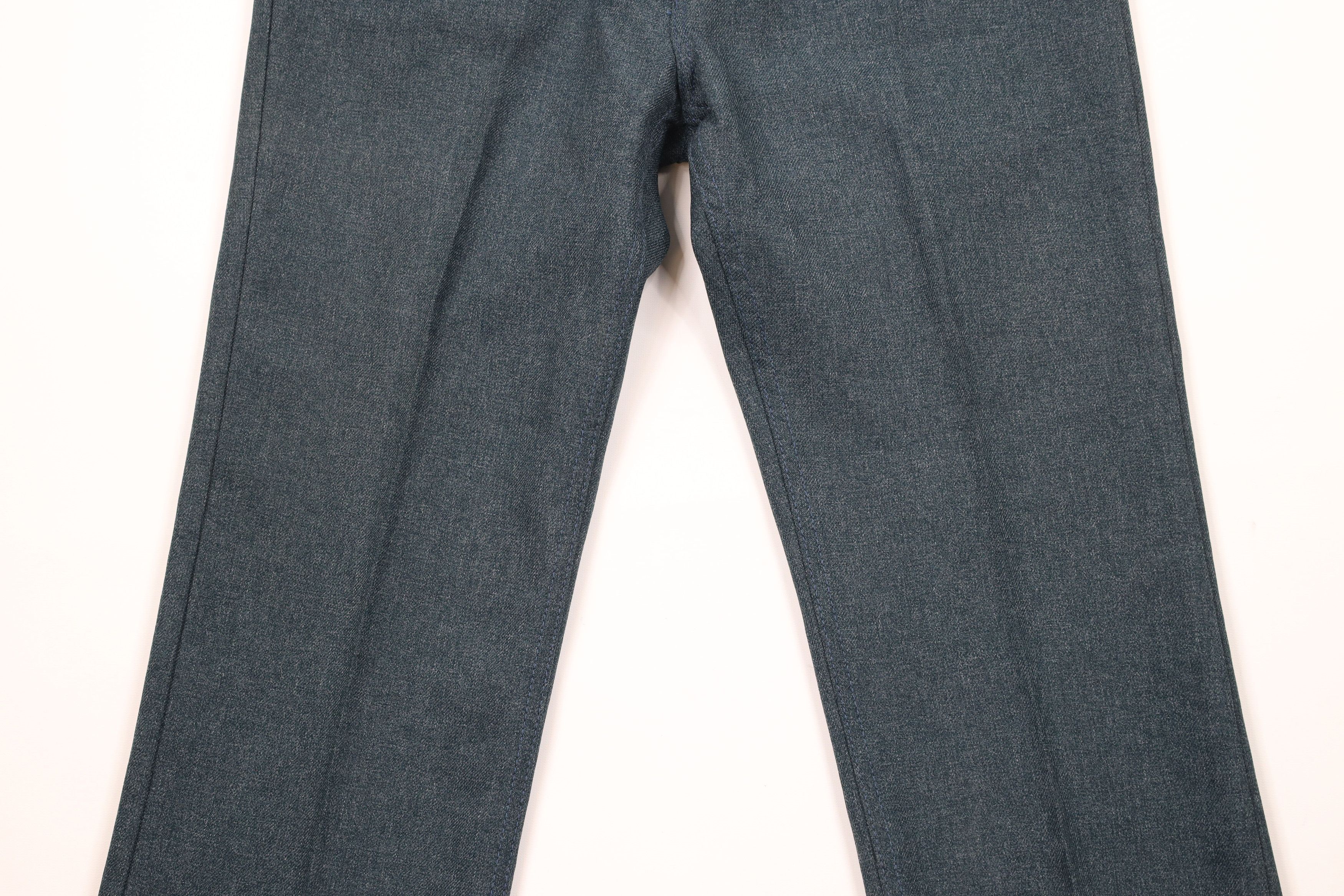 Vintage × Wrangler Vintage 90s Wrangler Flared Knit Chino Pants Blue USA Size US 36 / EU 52 - 3 Thumbnail