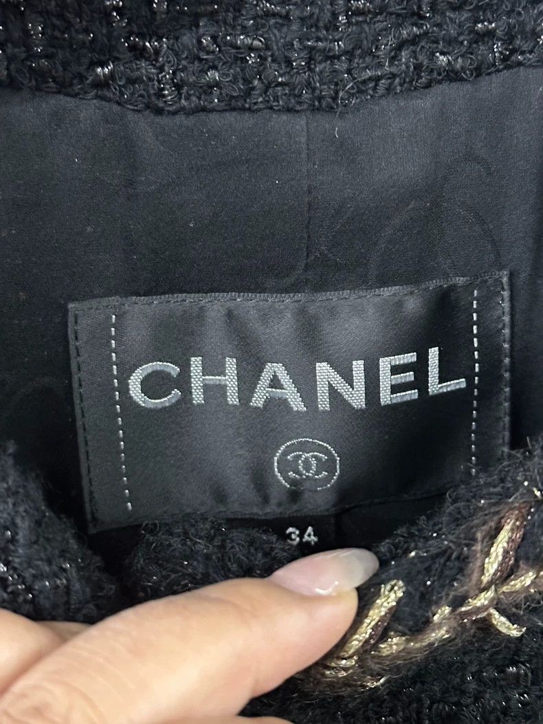 Chanel Chanel Forest series black and gold dress jacket Size XXS / US 00 / IT 34 - 5 Thumbnail