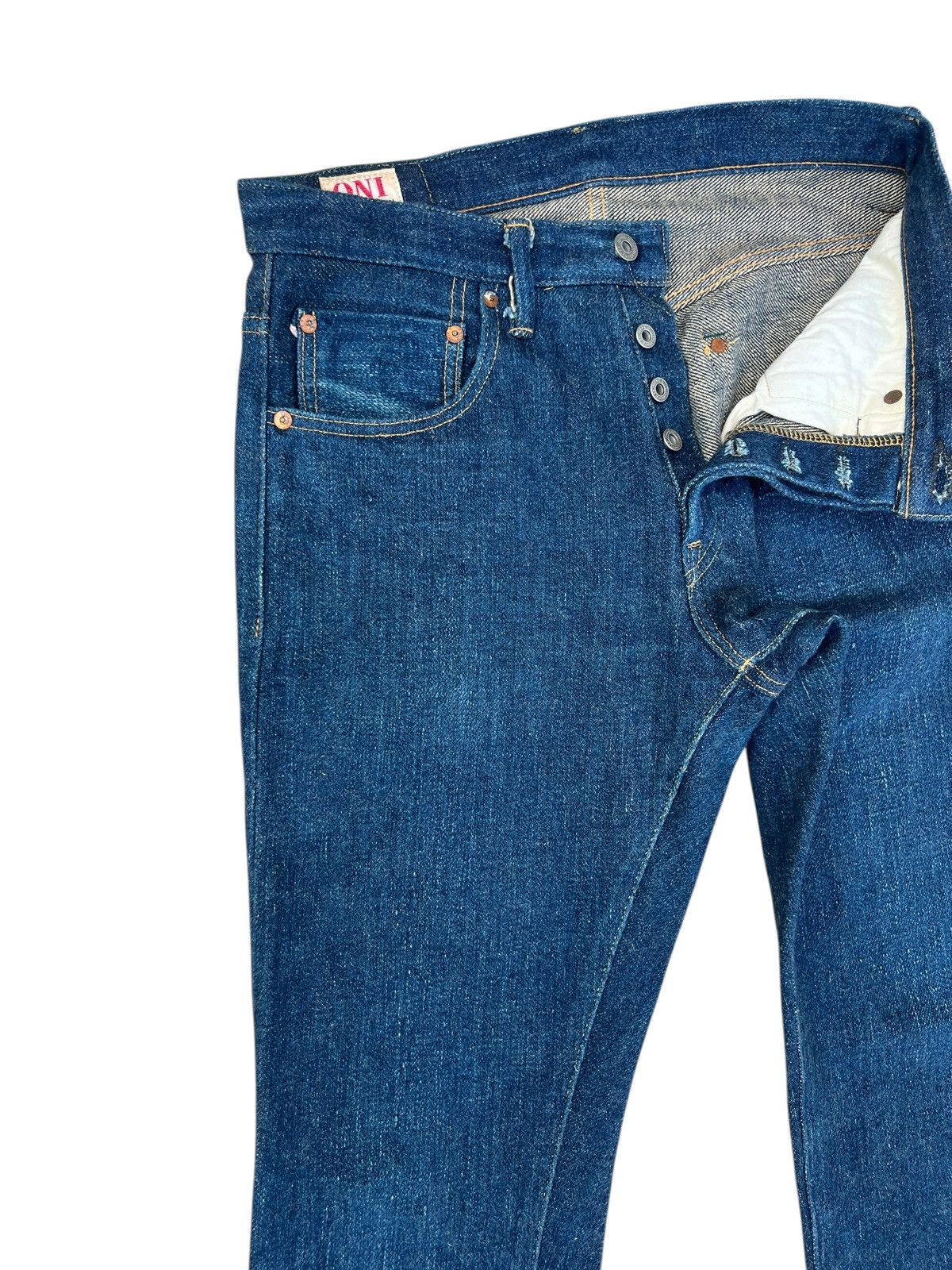 Oni 20oz Oni ONI-679ZR Secret Denim Selvedge Slim Tapered Jeans Size US 30 / EU 46 - 10 Thumbnail