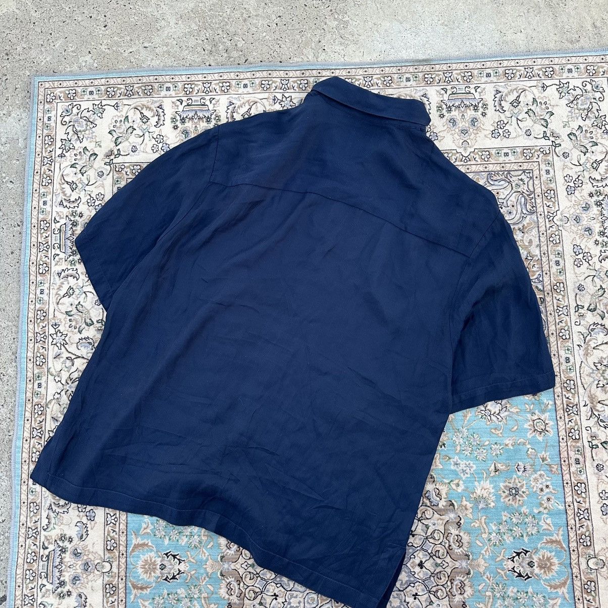 Sandro Sandro Paris Navy Short Sleeve Shirt Size US XXL / EU 58 / 5 - 5 Thumbnail